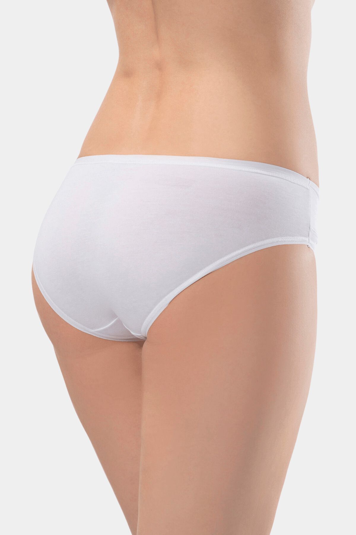 TÜREN-955 Γυναικεία ελαστική μέση Lycra βαμβακερά εσώρουχα μπικίνι 2 πακέτο 3