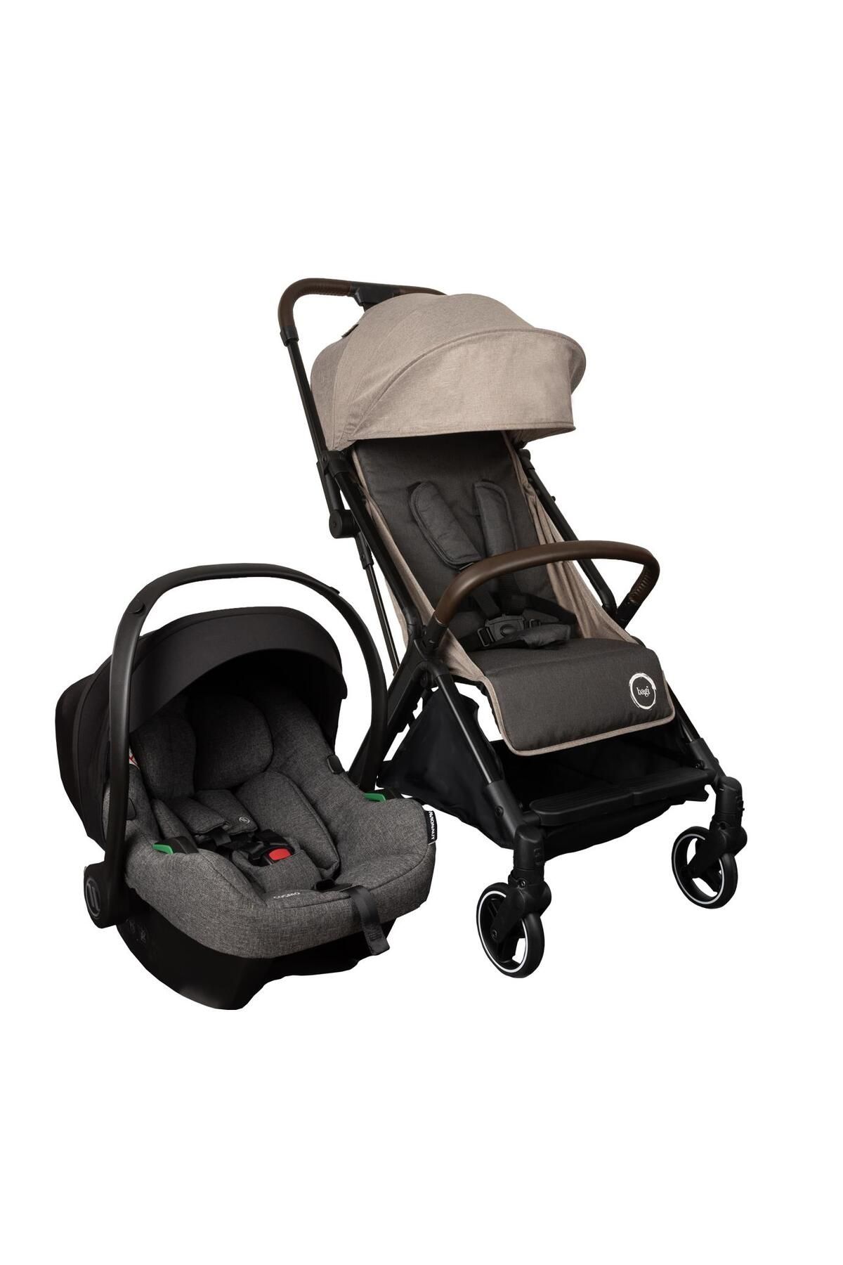 Gravity Autofold Cosmo Travel Sistem Bebek Arabası Beige - Grey