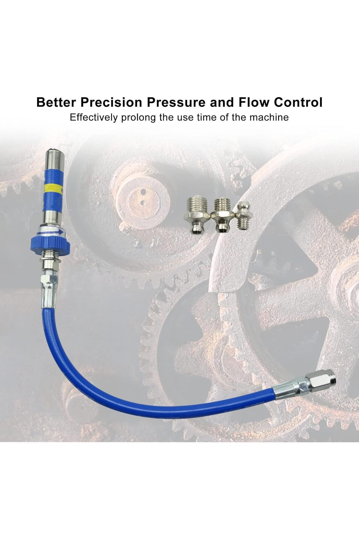 fulina-High Pressure Grease Coupler,Quick Lock and Release Grease Tool Tip Adapter,for Tight Spaces 5