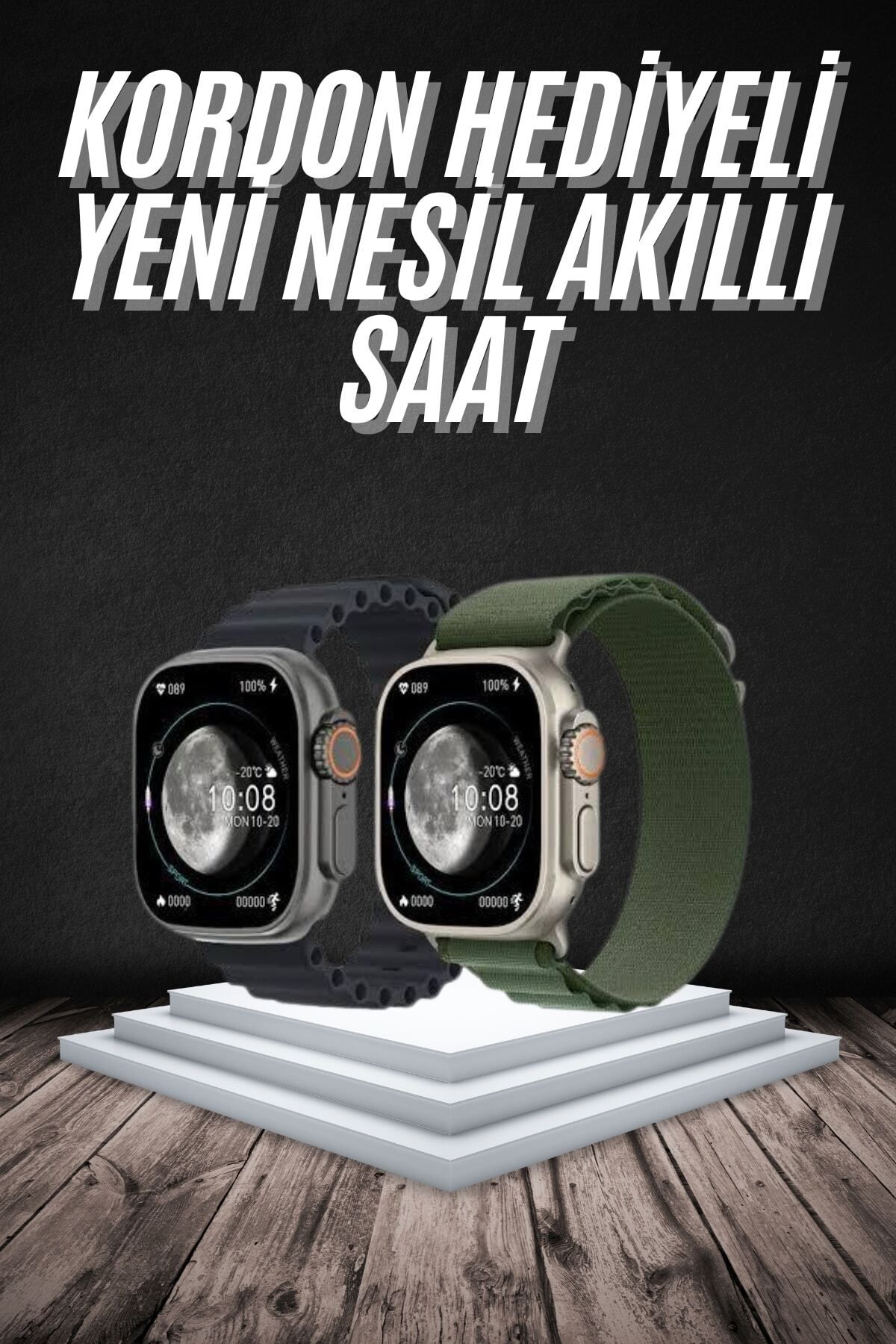 teknodayım Yeni Nesil Akıllı Kol Saati Nabız Ölçer GPS Uyumlu 49 MM Kasa