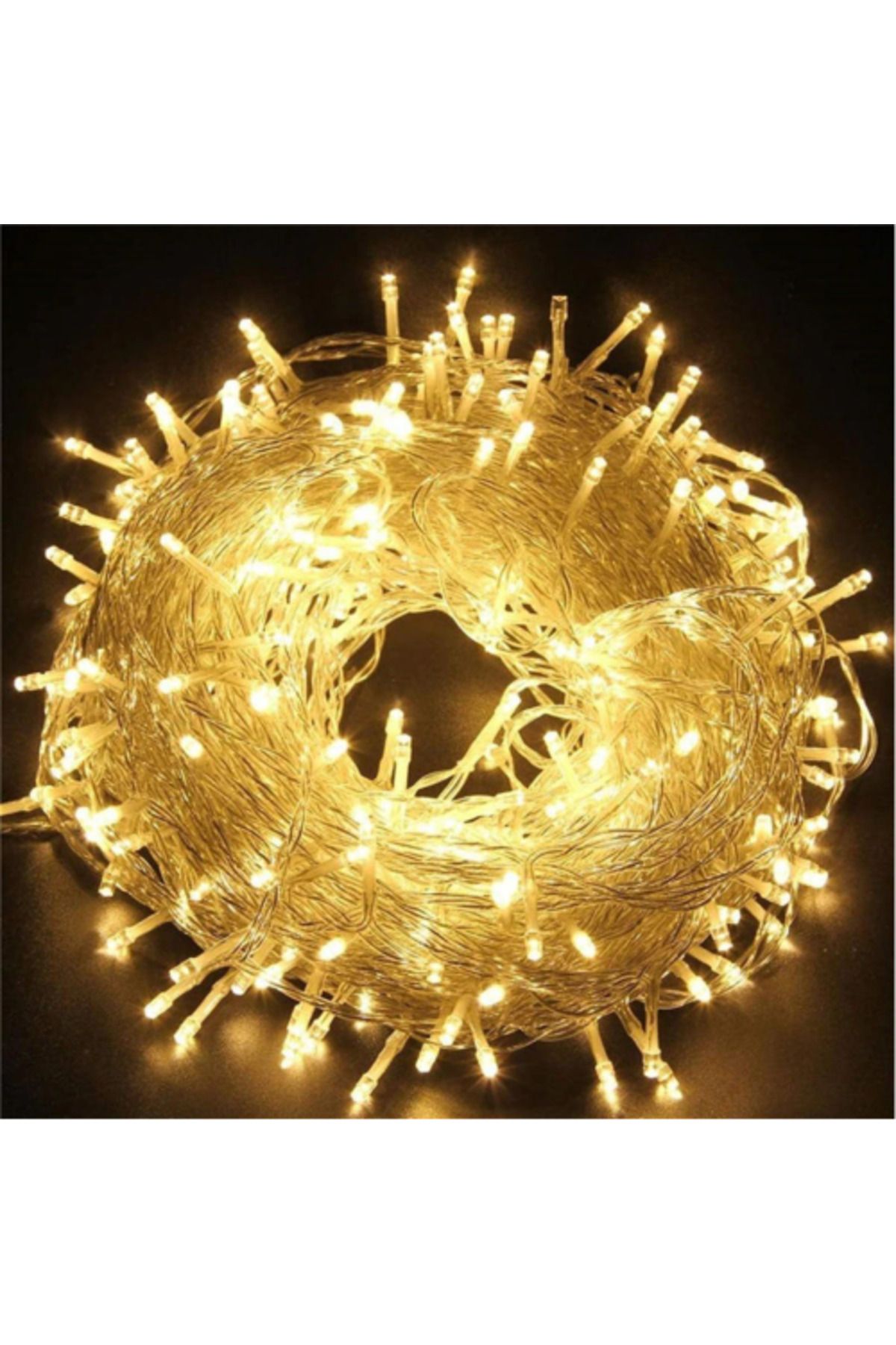 STARSTUFFS by BYA 10m 60 Led Gün ışığı 2 Kademeli Şeffaf Kablo Pilli