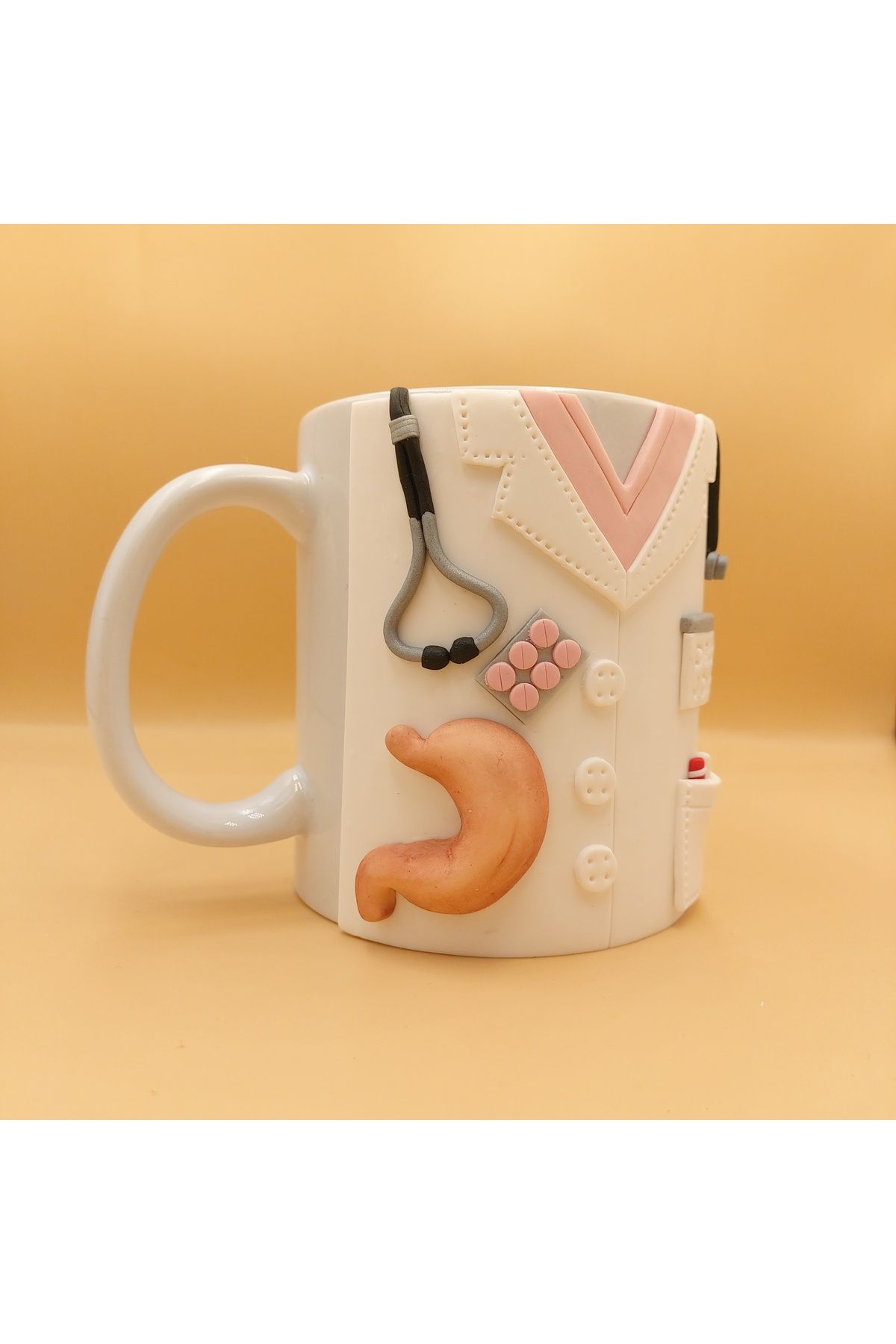 kuphane-3D Relief General Surgeon - Gastroenterology Doctor Gift Handmade Mug Cup 3