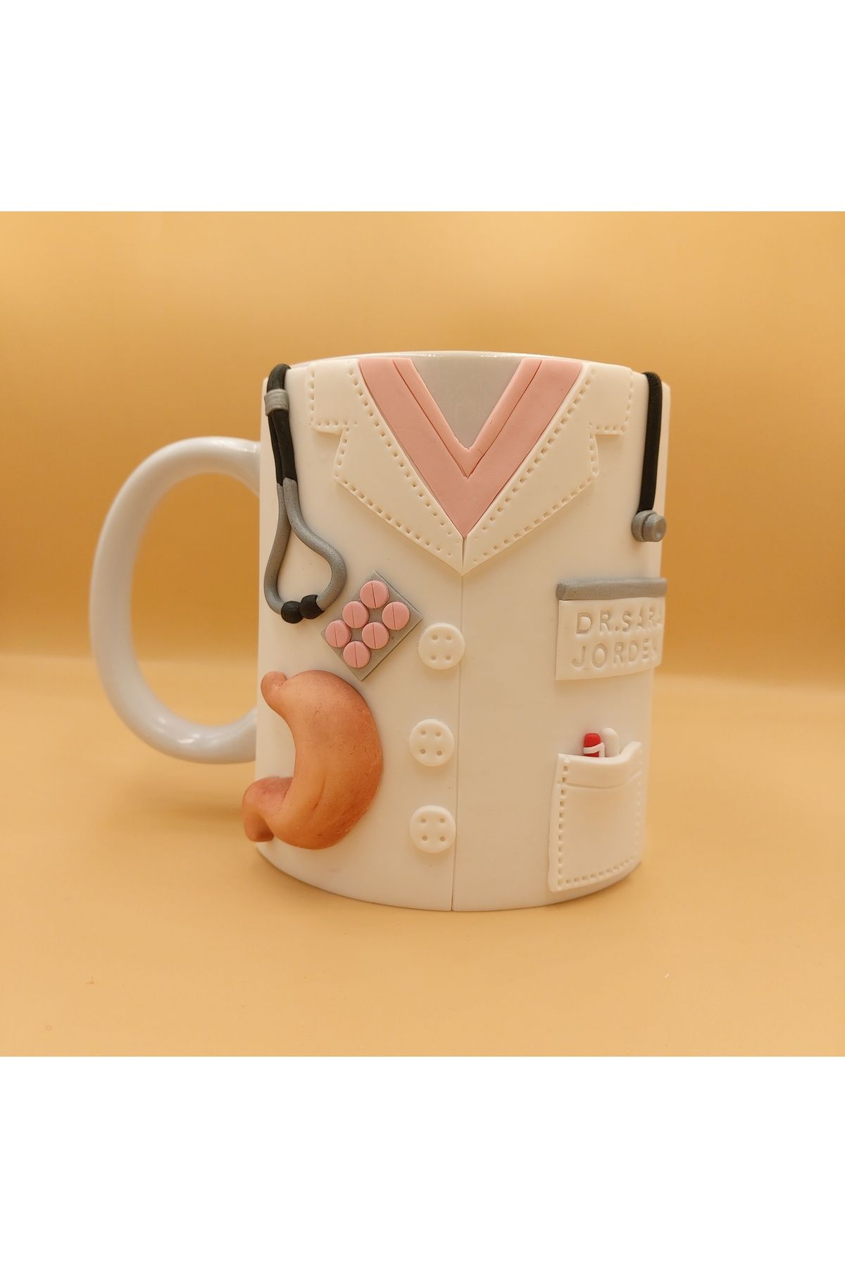 kuphane-3D Relief General Surgeon - Gastroenterology Doctor Gift Handmade Mug Cup 1