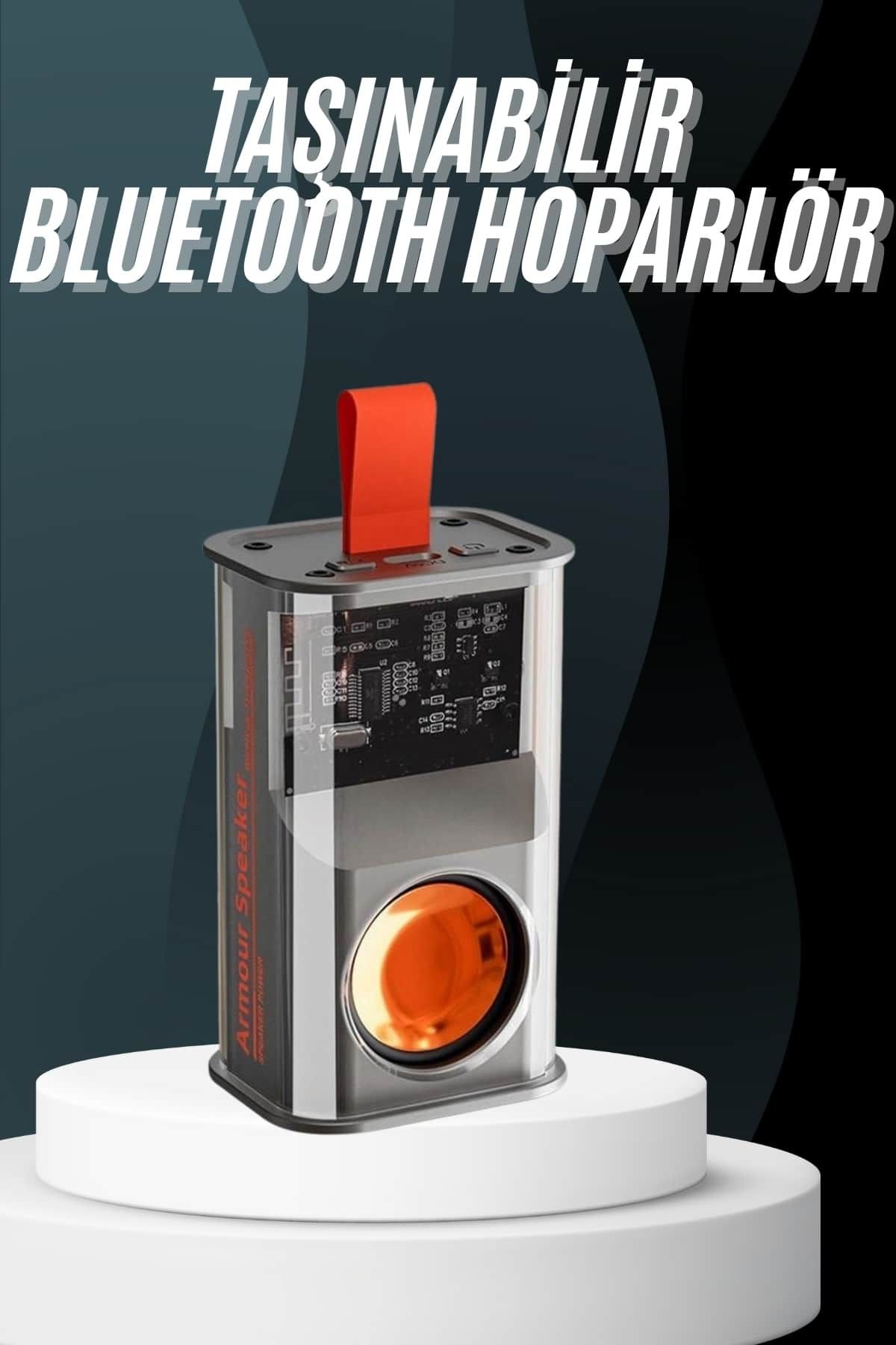 Boskord Taşınabilir Rgb Ledli Bluetooth Hoparlör Sd Kart Girişli Kablosuz