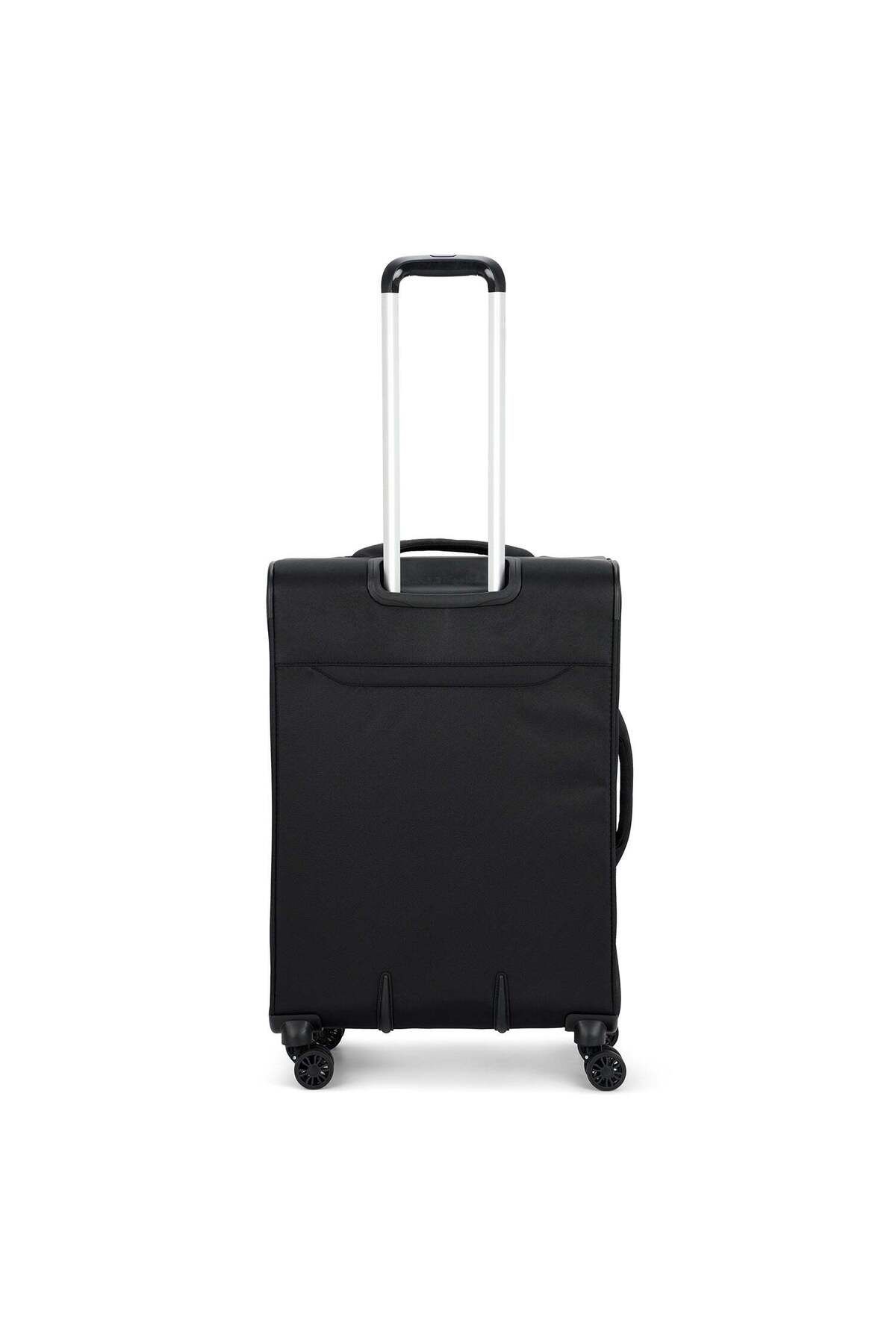 Delsey-Sky Max 2.0 70.5cm Softcase Expandable 4 Double Wheel Check-In Lugggae Trolley Black 5