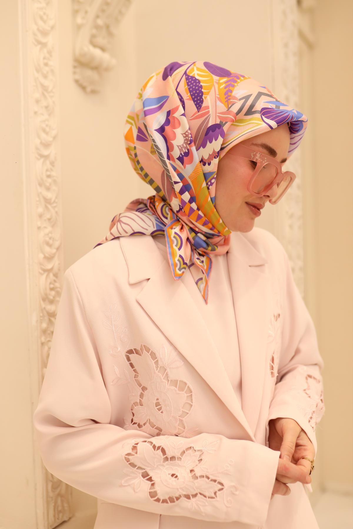 Silk Home-Twill Silk Scarf 11461-48 6