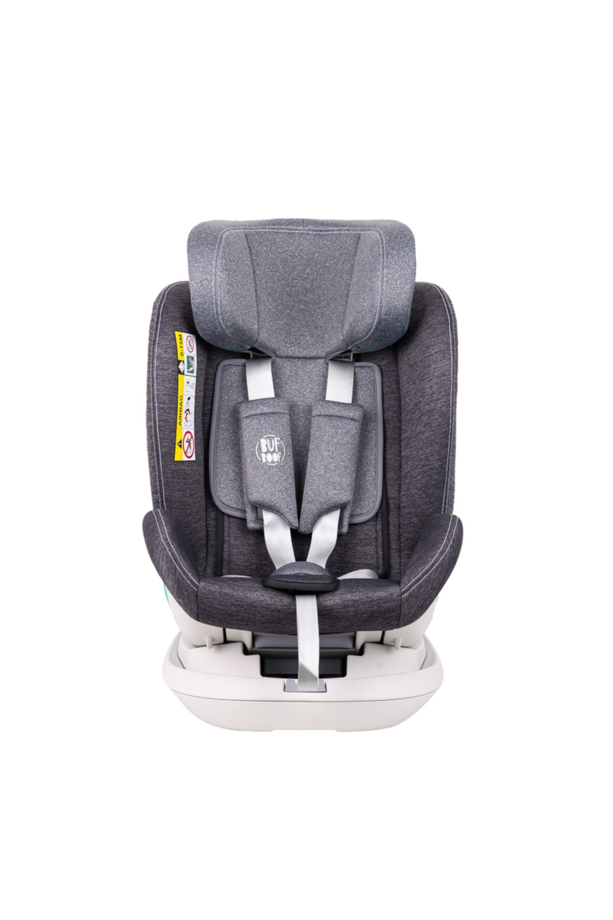BUF BOOF-Scaun auto Platinum Deluxe i-Size Buf Boof Grey isofix rotativ 360 Top Tether SIPS 40-150 cm 7