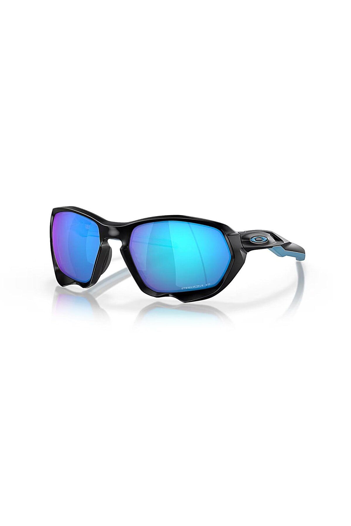عینک آفتابی مشکی براق هندسی آینه ای قطبی شده در فضای باز Oak 9019 901908 59 پلاسما Oakley