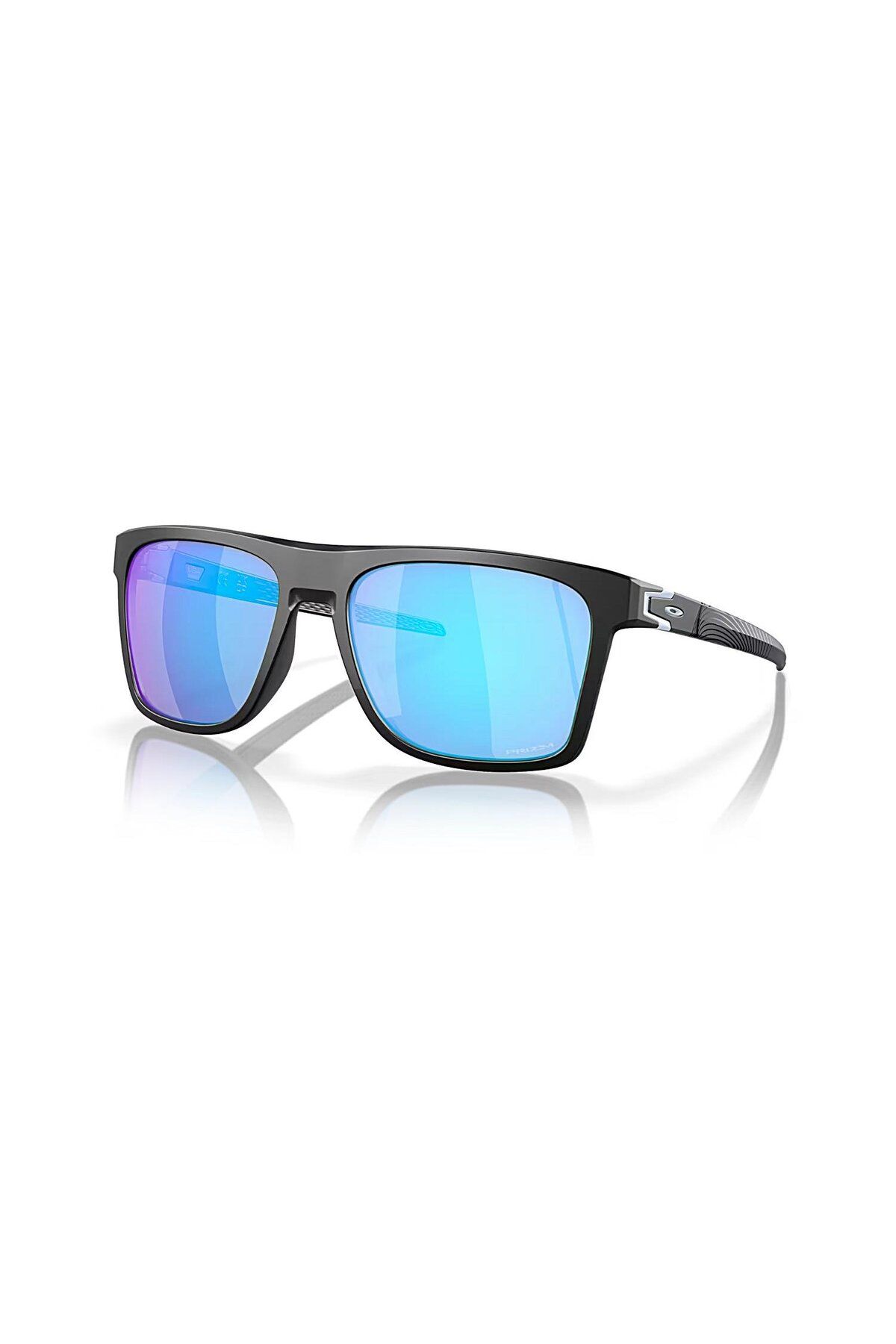 عینک آفتابی مشکی مات مربعی آینه دار مردانه Leffingwell 9100 910012 57 Oak 9100 Oakley