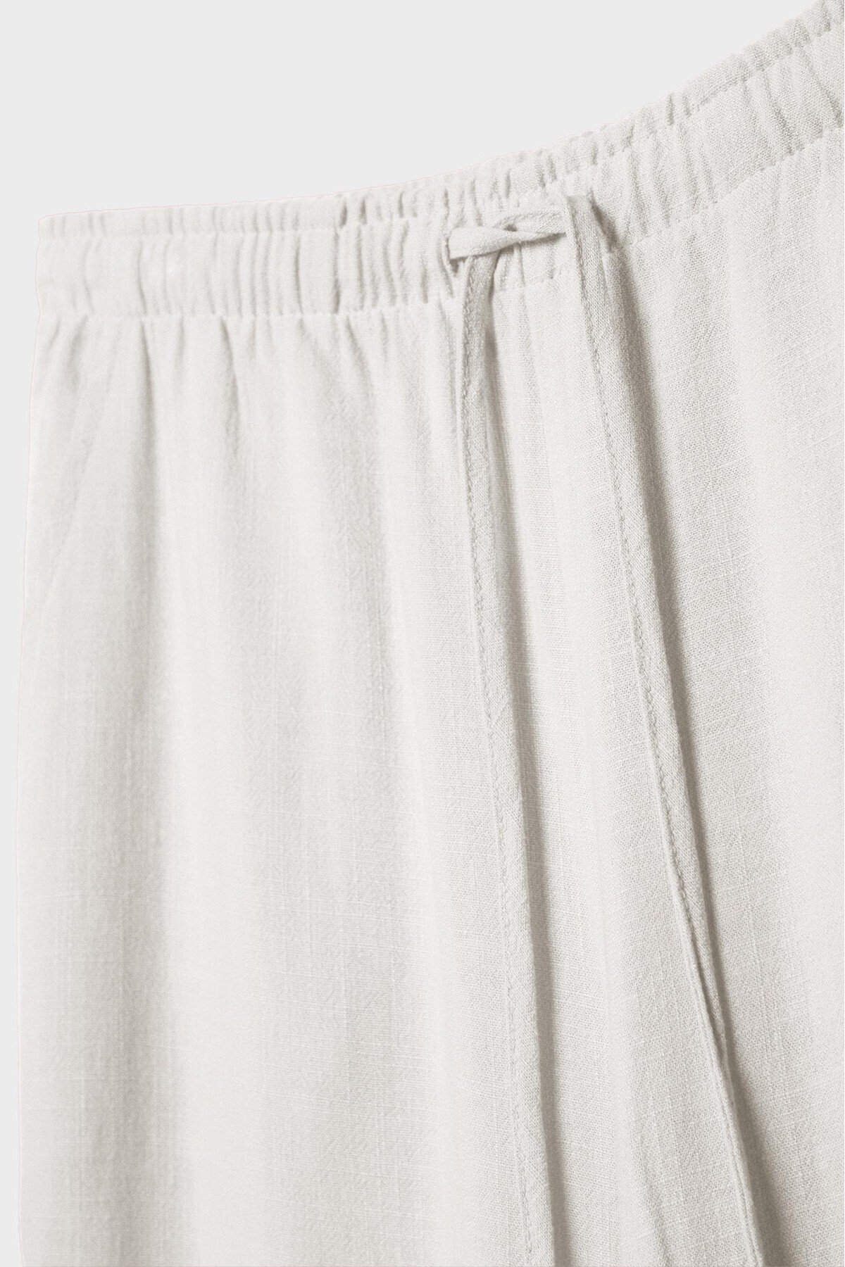 Stradivarius  Keten Karışımlı Bol Kesim Pantolon - Görsel 7