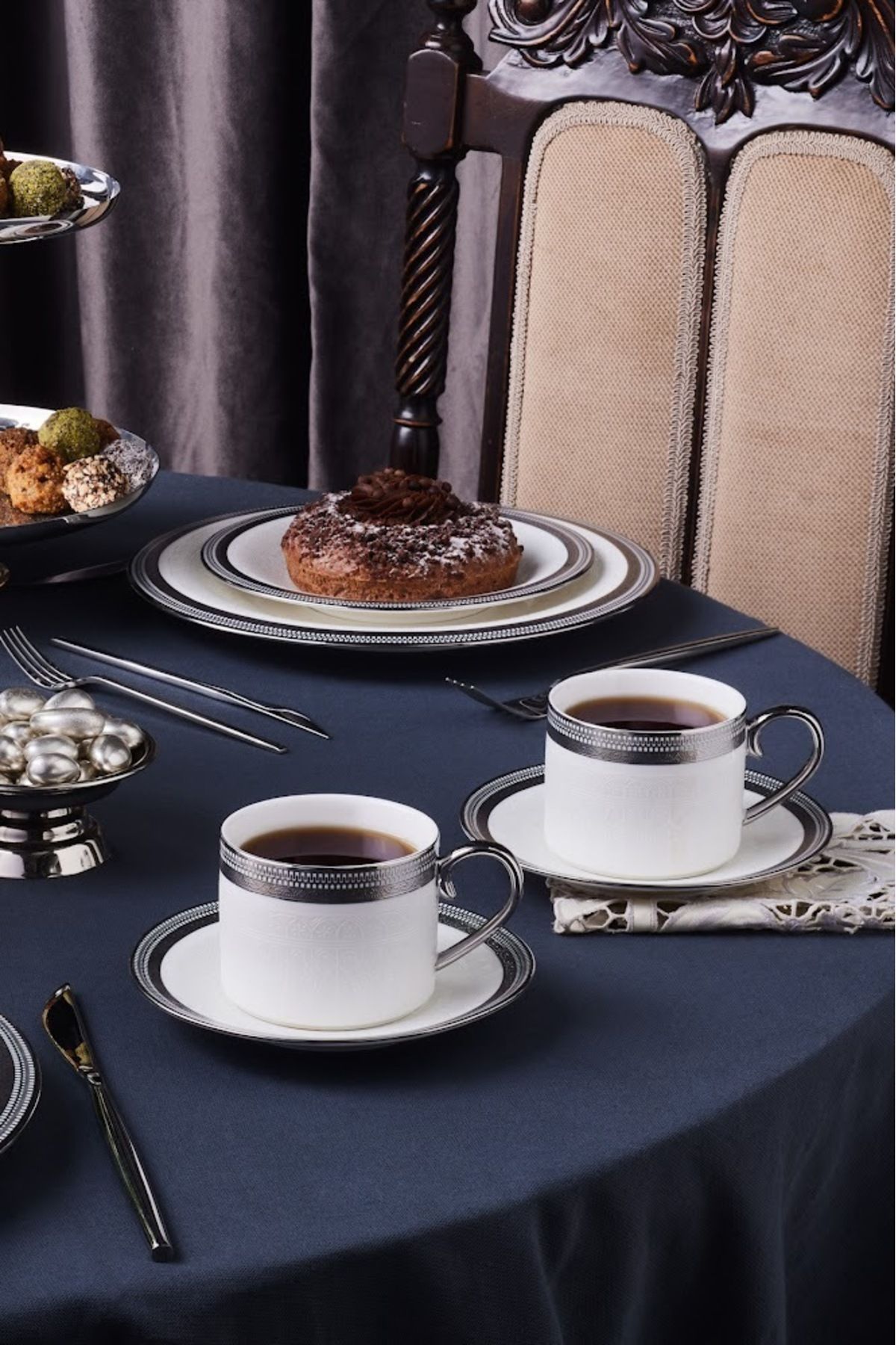 Karaca Royal Bone Kate 2 Kişilik Çay Fincan Takımı