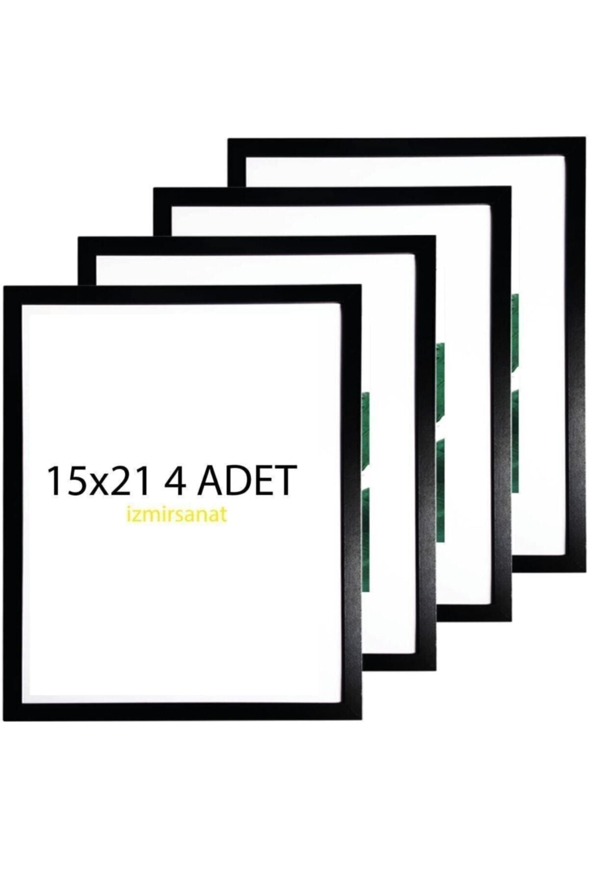 AS TİCARET 4 Adet 15x21 Fotoğraf Çerçevesi Ayaklı Model Yatay Dikey Kullanıma Uygun