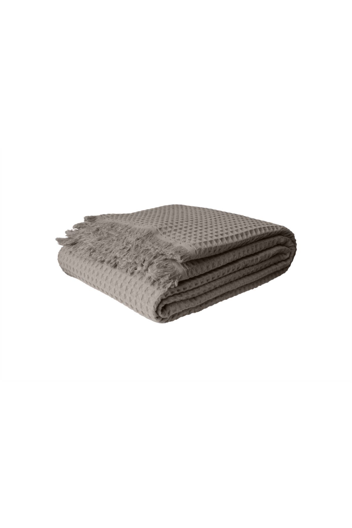 HERAKLEIA HOME-Cotton Waffle Pattern Double Pique - 200X230 - Multi-Purpose Blanket 3