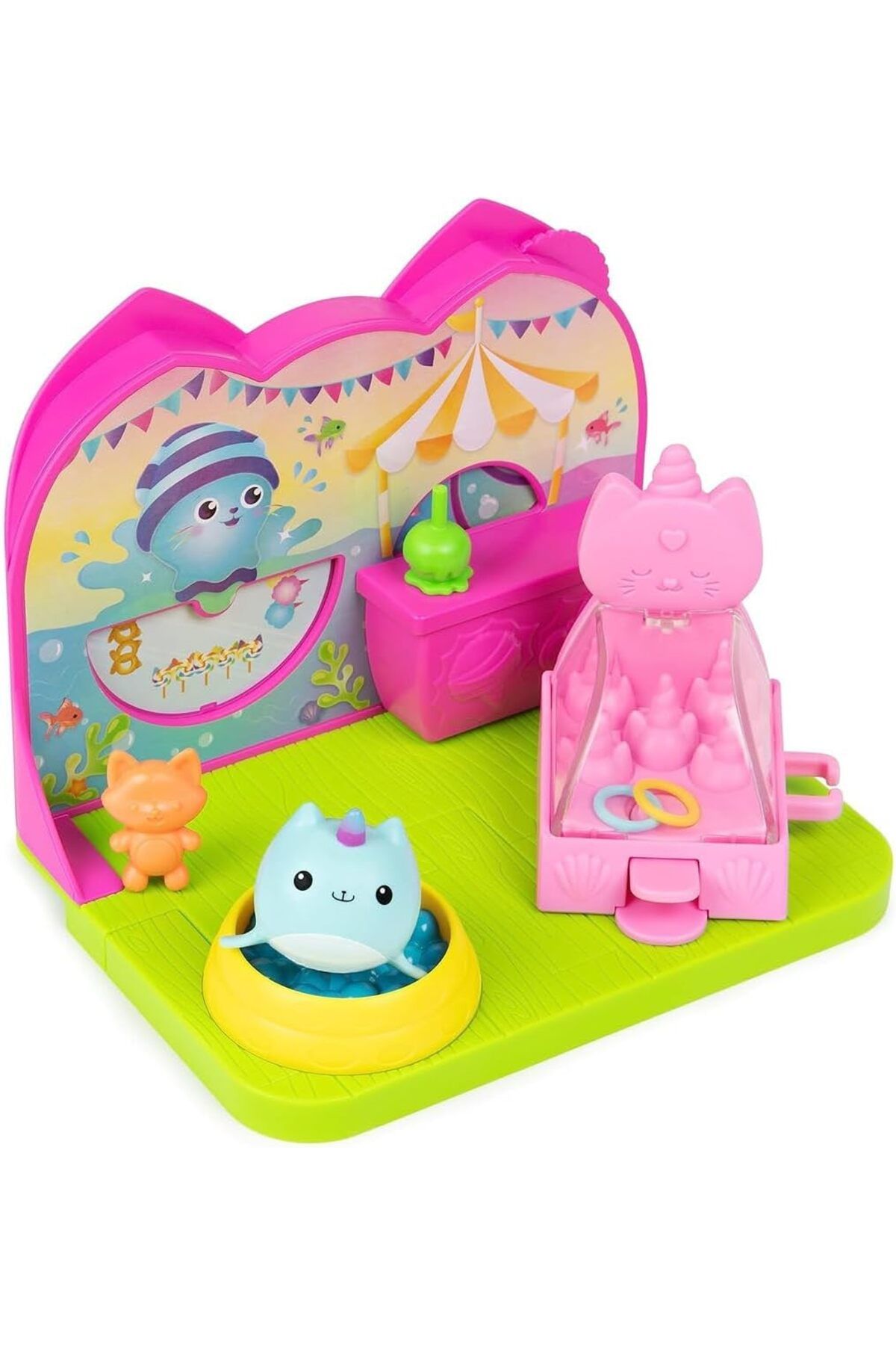 STOREMAX lbstorex Dollhouse Deluxe Room oyun seti, yavru deniz gergedanı, mobilya parçaları ve tematik aks