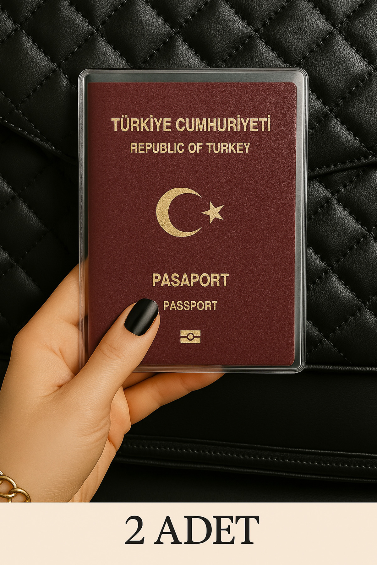 sağlıkçı shopping trend aksesuar 2 Adet Universal Pasaport Kılıfı Şeffaf Su Geçirmeyen PVC Pasaport Koruma Kabı