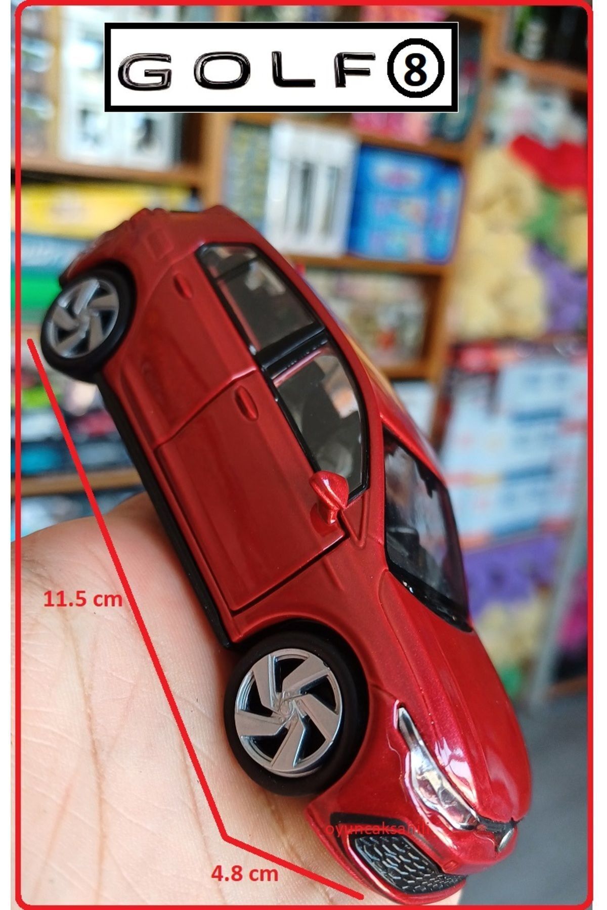 OYUNCAKSAHİLİ VOLKSWAGEN YENİ GOLF 8 GTİ METAL ARABA ÇEKBIRAK