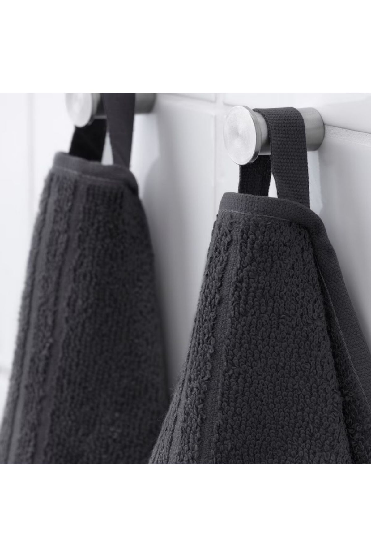IKEA-VÅGSJÖN Bath Towel, Dark Grey, 70x140 cm, 100% Cotton, Soft & Absorbent, 400 g/m² 4