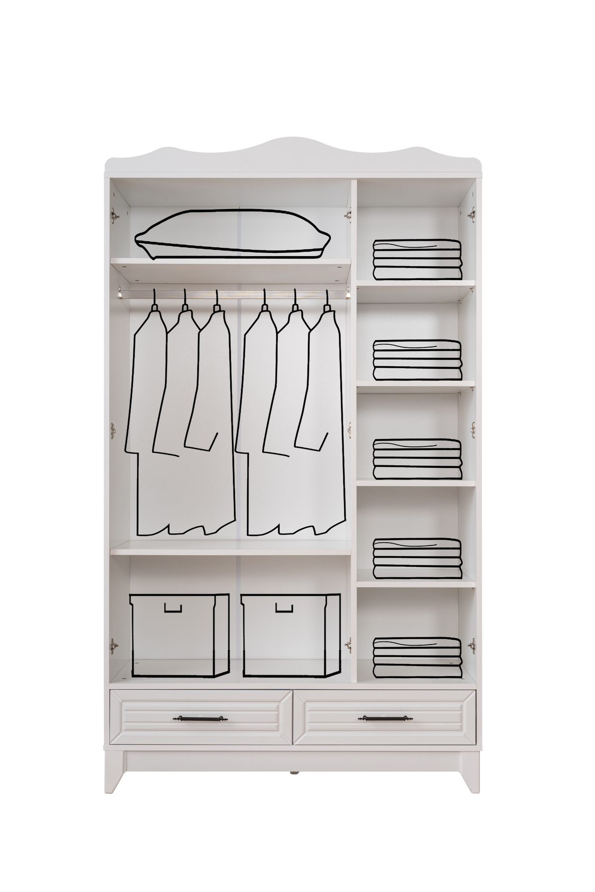 miracool Ottoman 3 Kapılı Dolap / Gardrop fotoğrafı 2 (önizleme)