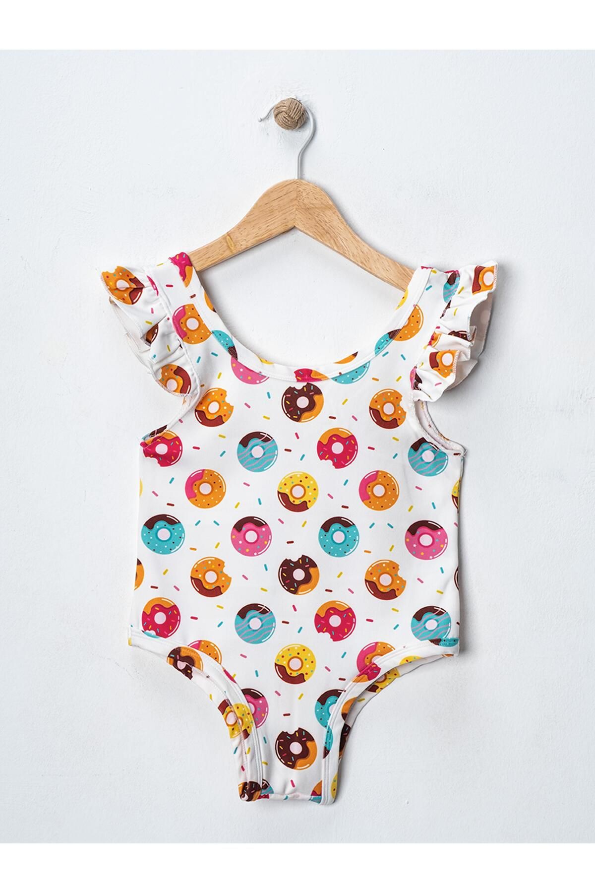 Fox Moda-Patterned Girl's Swimsuit 1-5 Years 1