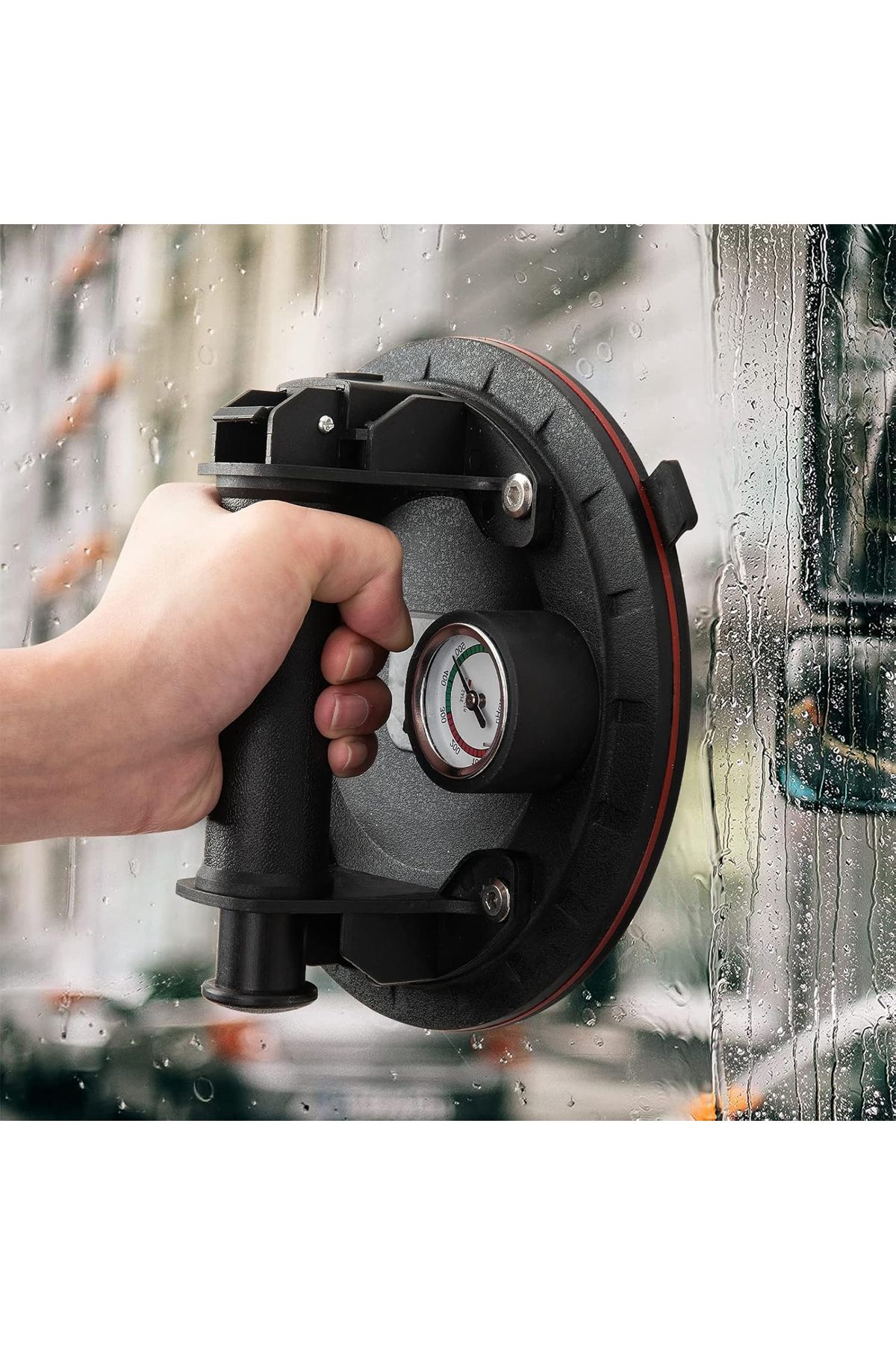 Generic-Vacuum Suction Cup Tool with Pressure Gauge for Safety and Efficiency 2