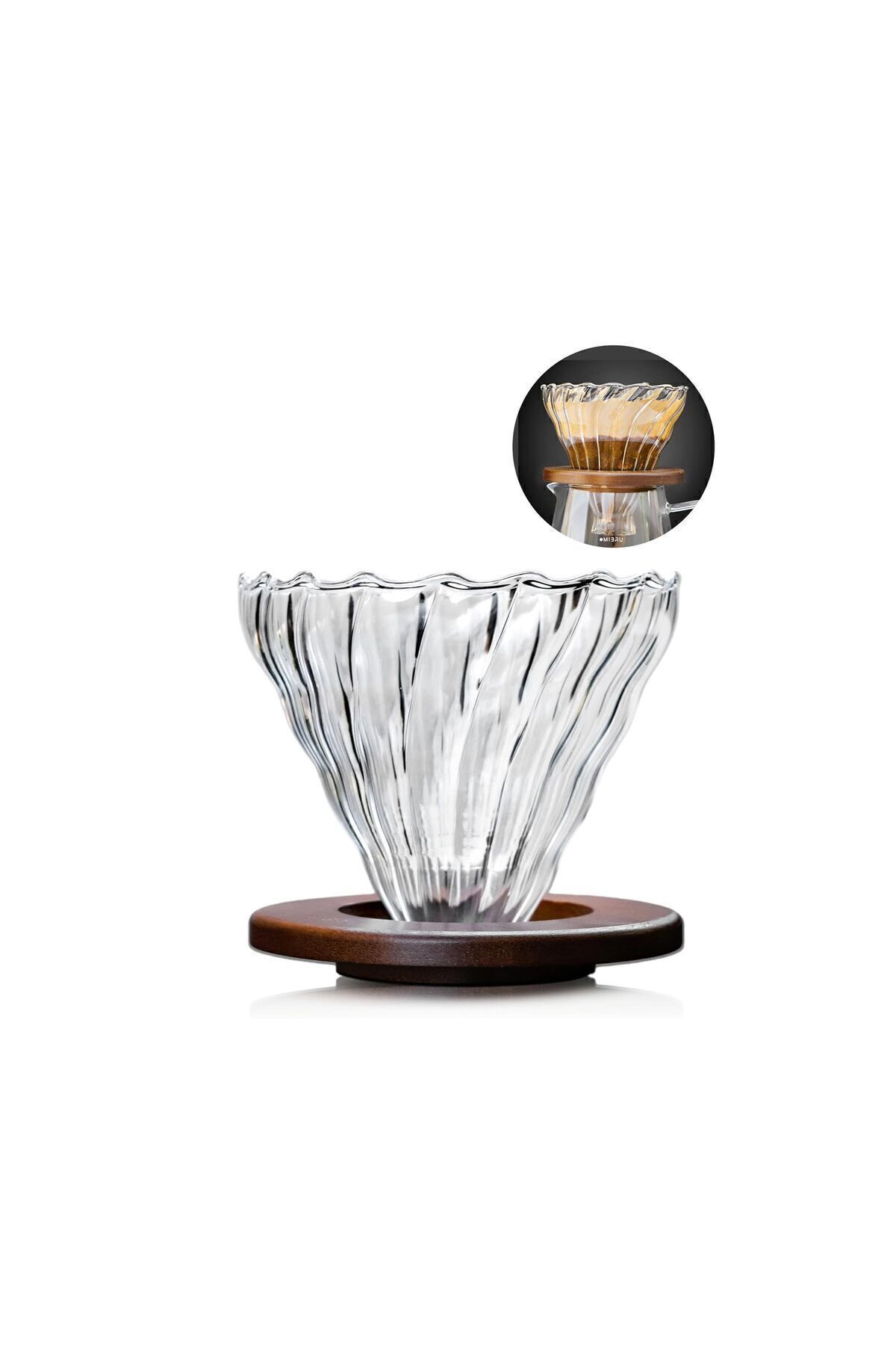 MIBRU-V60 Coffee Maker Set 11 Pack Premium Pour Over Manual Coffee Tools With Manual Grinder Size 02 Set 5