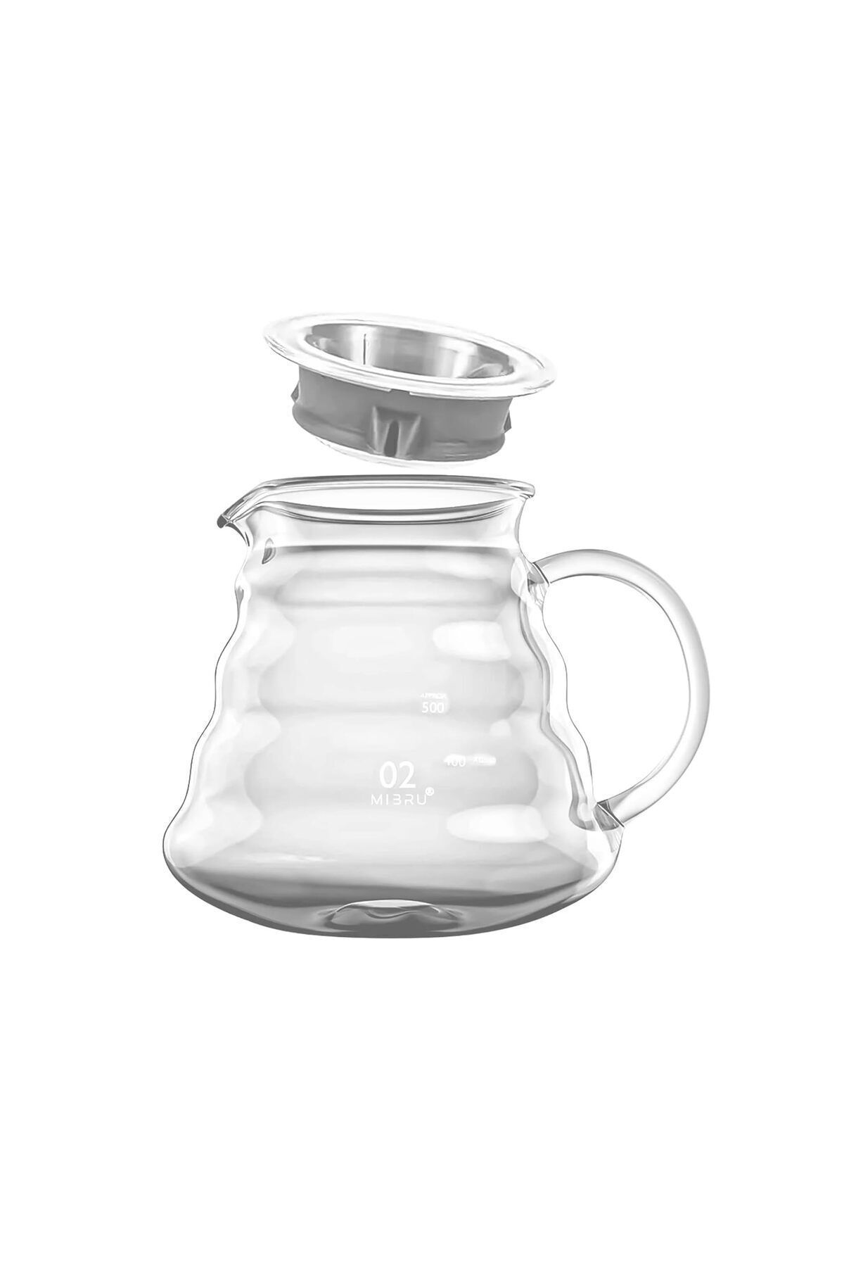 MIBRU-V60 Coffee Maker Set 11 Pack Premium Pour Over Manual Coffee Tools With Manual Grinder Size 02 Set 6