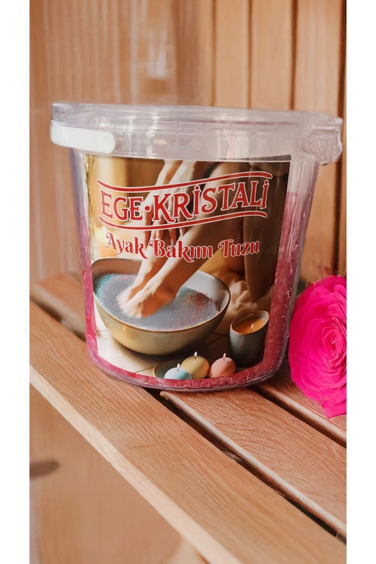 EGE KRİSTALİ EGE KRİSTALİ GÜL AROMALI AYAK BAKIM TUZU 1.5 KG