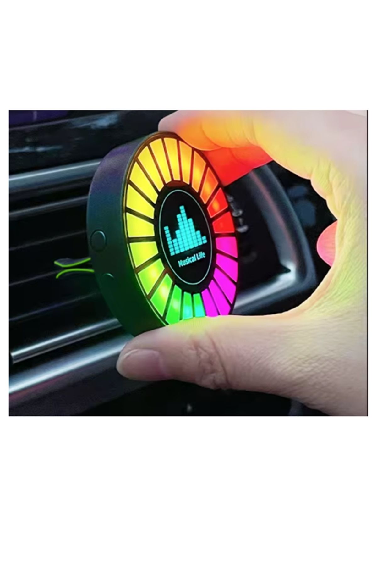 gaman-ضوء إيقاع RGB المعادل للسيارة وسطح المكتب الحساس للصوت يمكن التحكم فيه عن طريق التطبيق 2