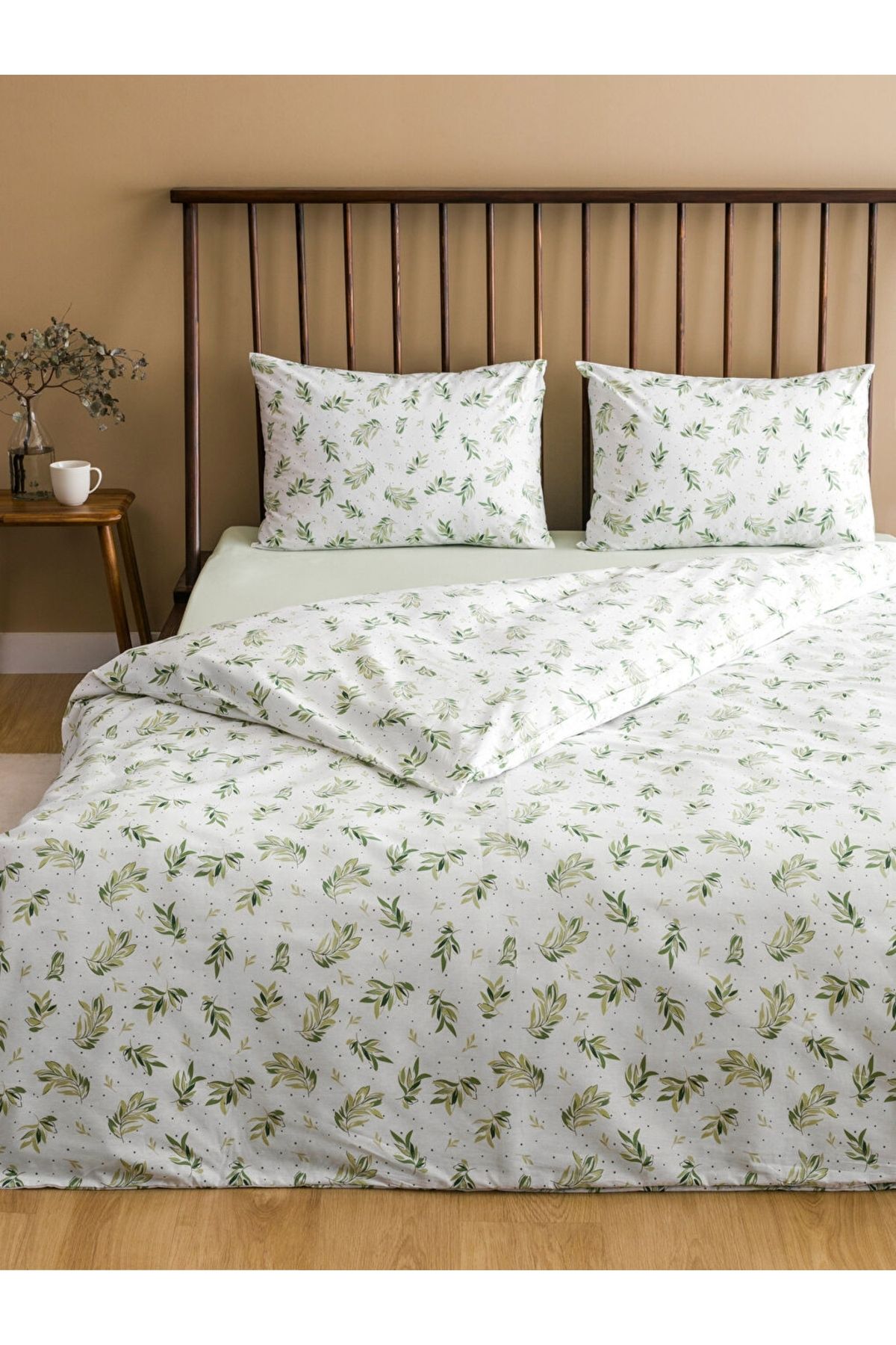 LC Waikiki-Lcw Home Leaf Patterned Double Duvet Cover Set 1