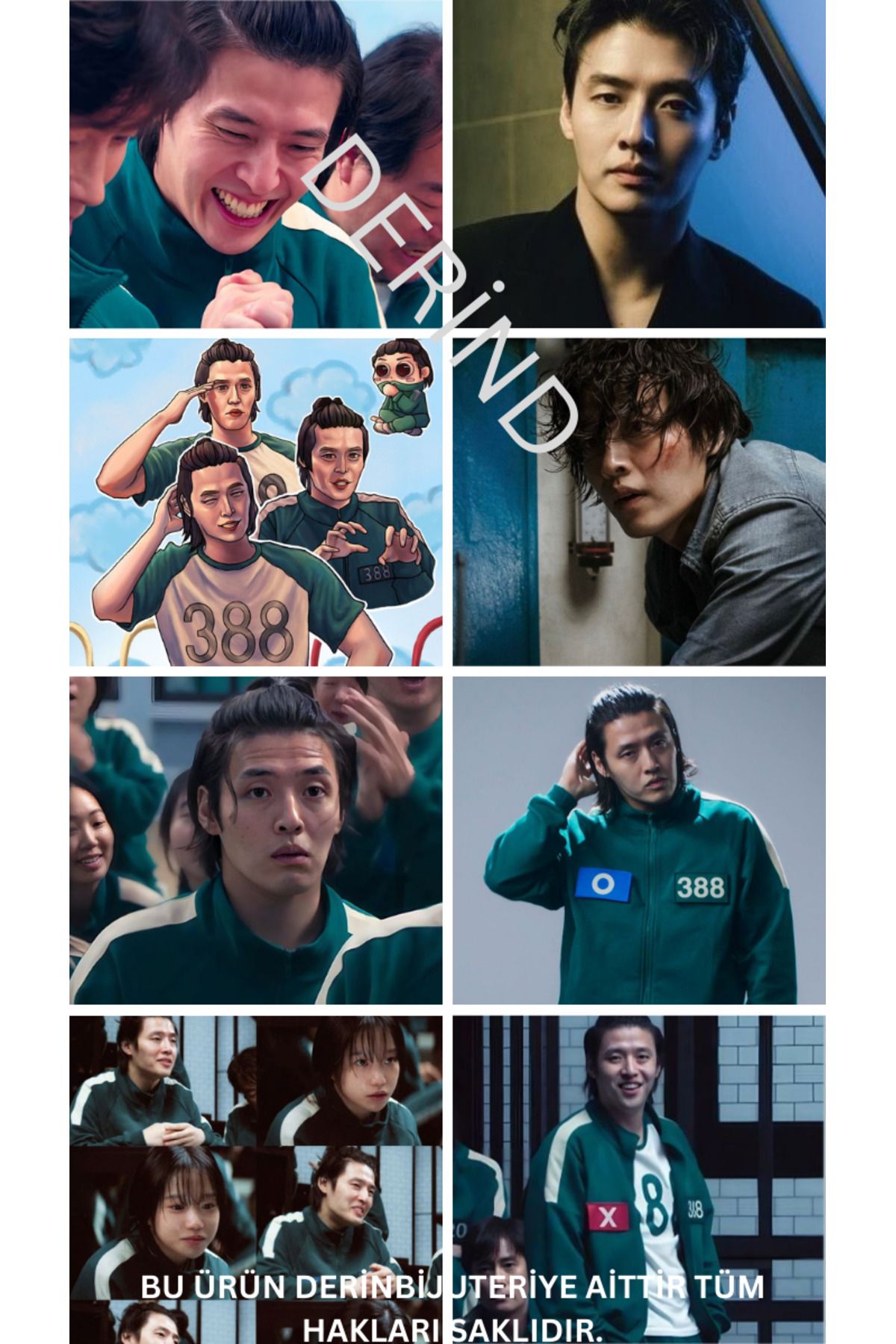 DERİND-Squid Game Player Kang Dae-Ho Set 8 Pcs 4