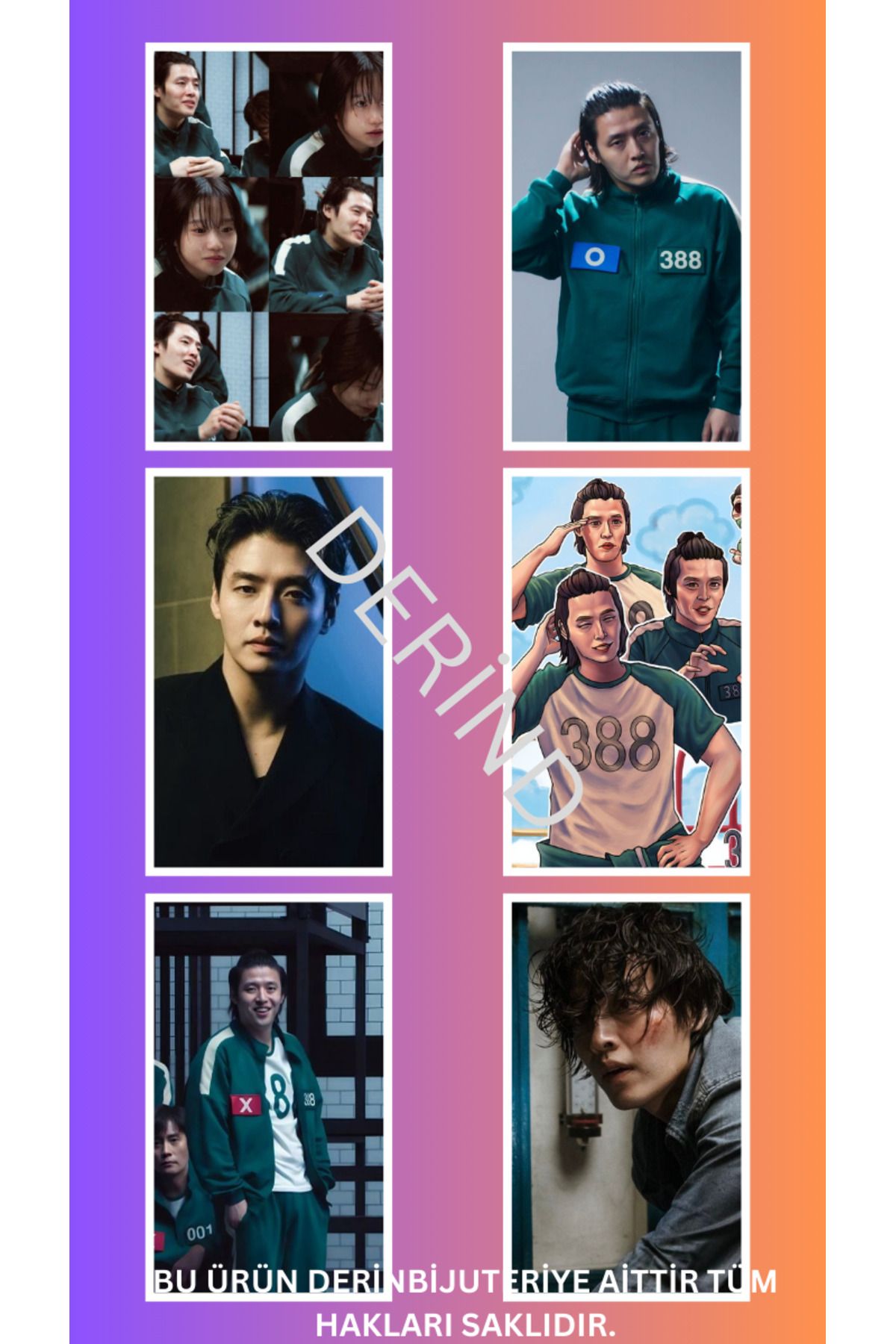 DERİND-Squid Game Player Kang Dae-Ho Set 8 Pcs 1