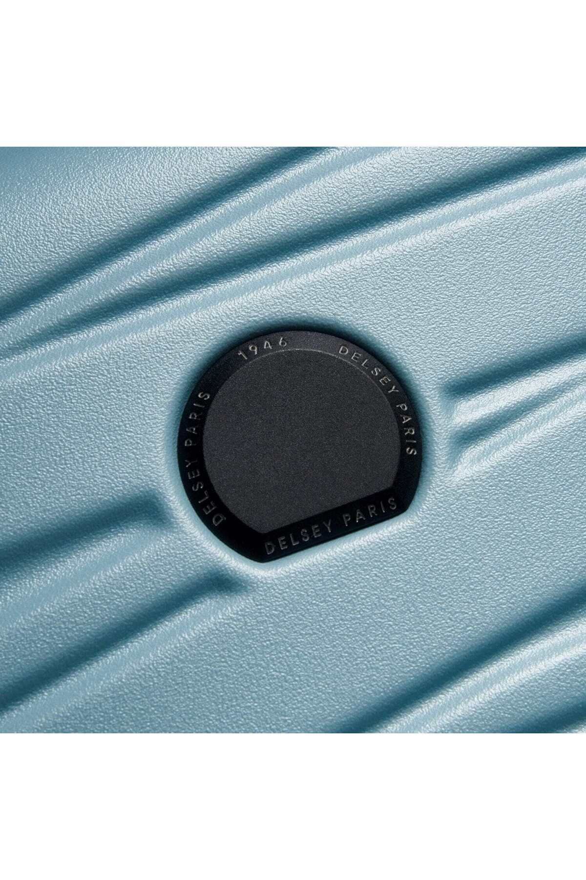 Delsey-Tiphanie 82cm Hardcase Expandable 4 Double Wheel Check-in Lugggae Trolley Aqua 5