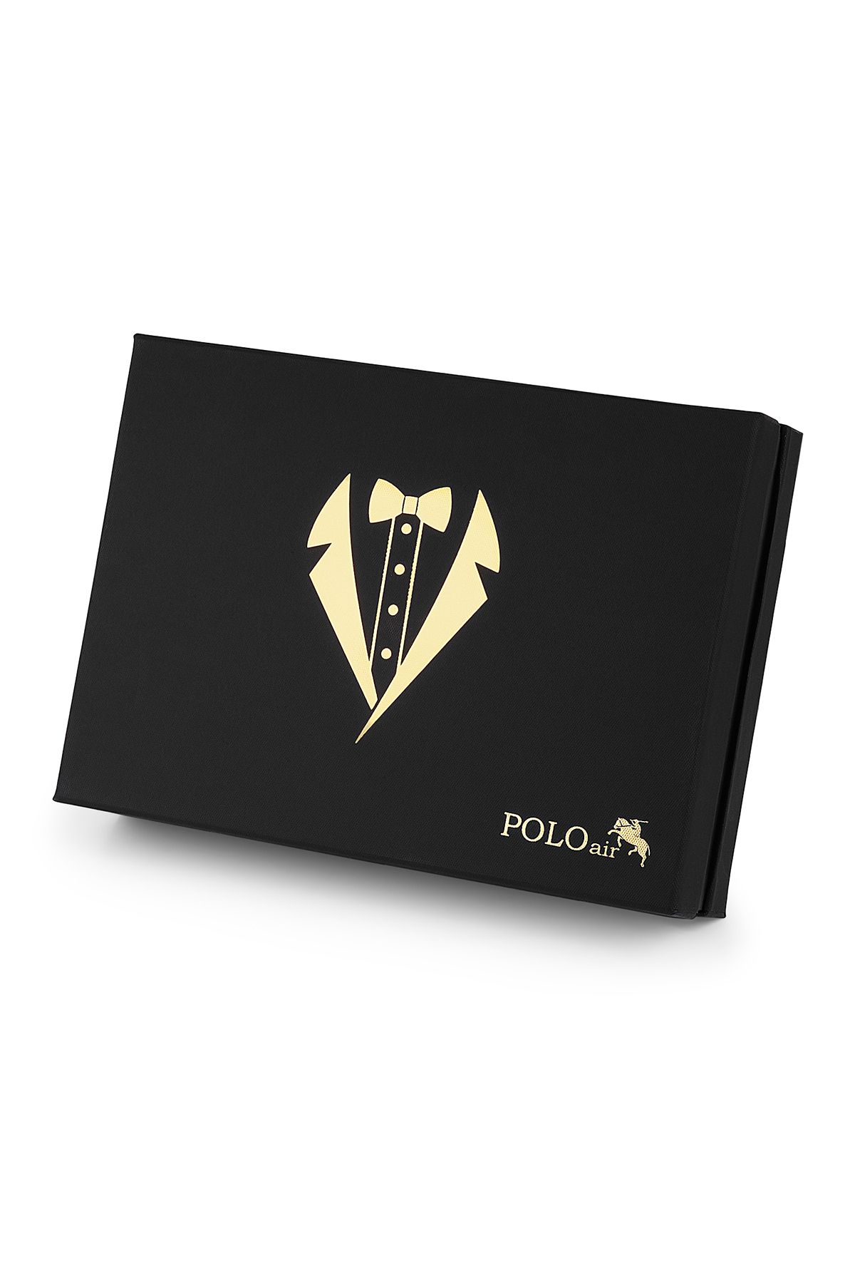 کیف پول مردانه مجموعه جهیزیه داماد 2 پریمیوم کلاسیک در جعبه کراوات: کمربند و polo air