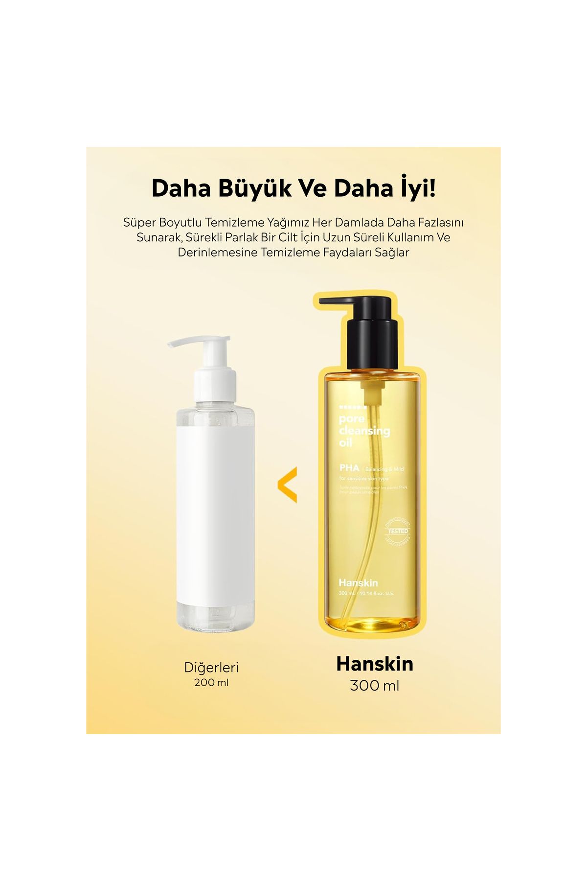 Hanskin-Pore Cleansing Oil Pha-Sensitive and Non-Tolerant Skin/Pore and Make-up Cleansing Oil[300ml] 2