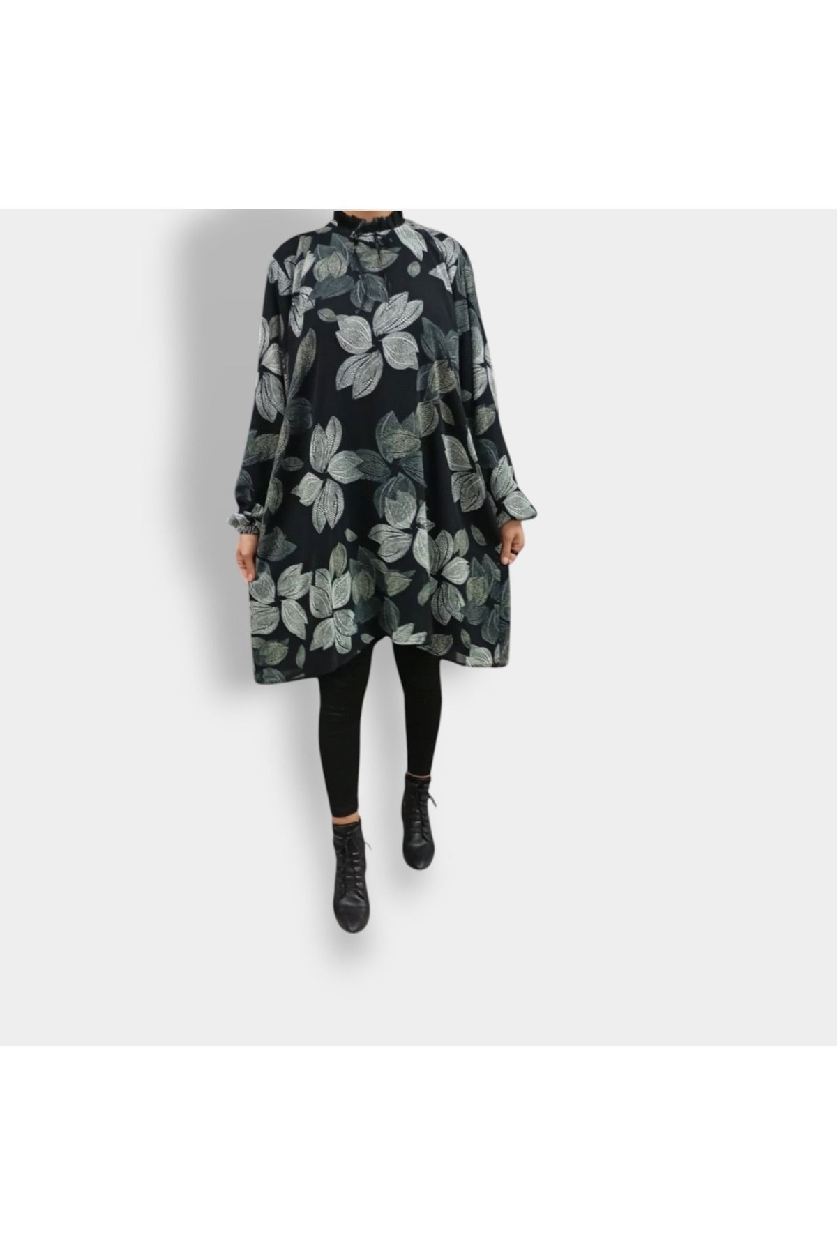 Dirhem-Chiffon Lined Tunic 3