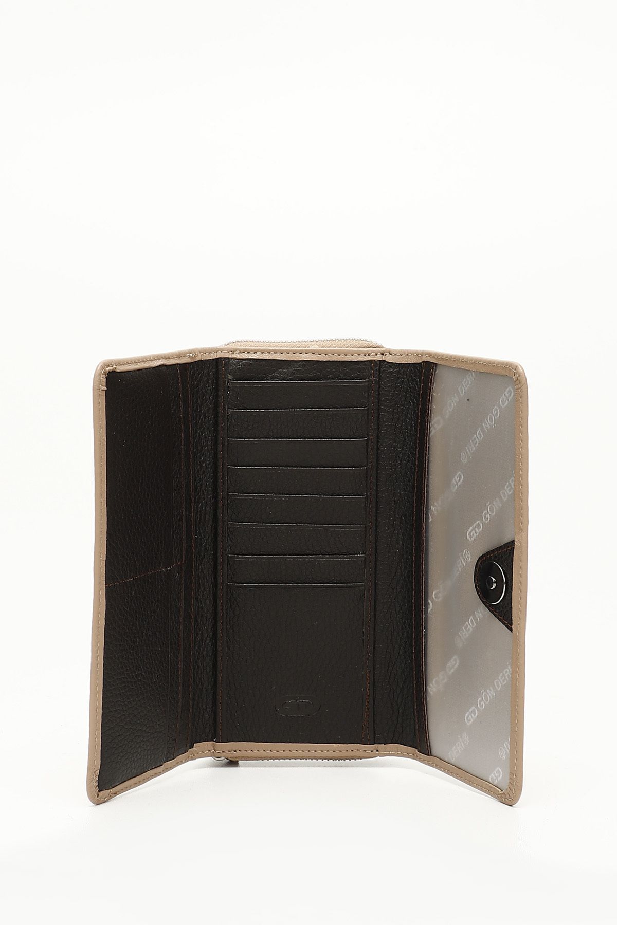 GÖNDERİ(R)-VİZONA BROWN Genuine Leather Women's Wallet 06134 3