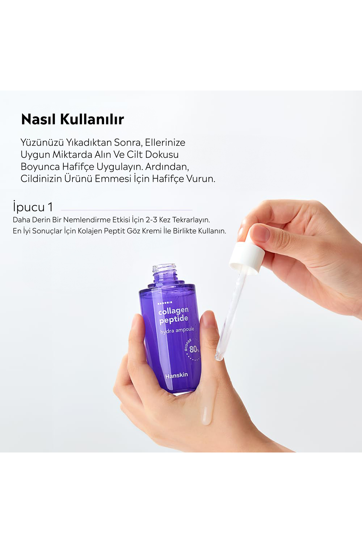 Collagen Peptide Hydra Ampul-yüz Serumu %80 Kolajen Ve 20 Çeşit Peptit/yaşlanma Karşıtı 90ml — collagenampul — تصویر 2 از 6
