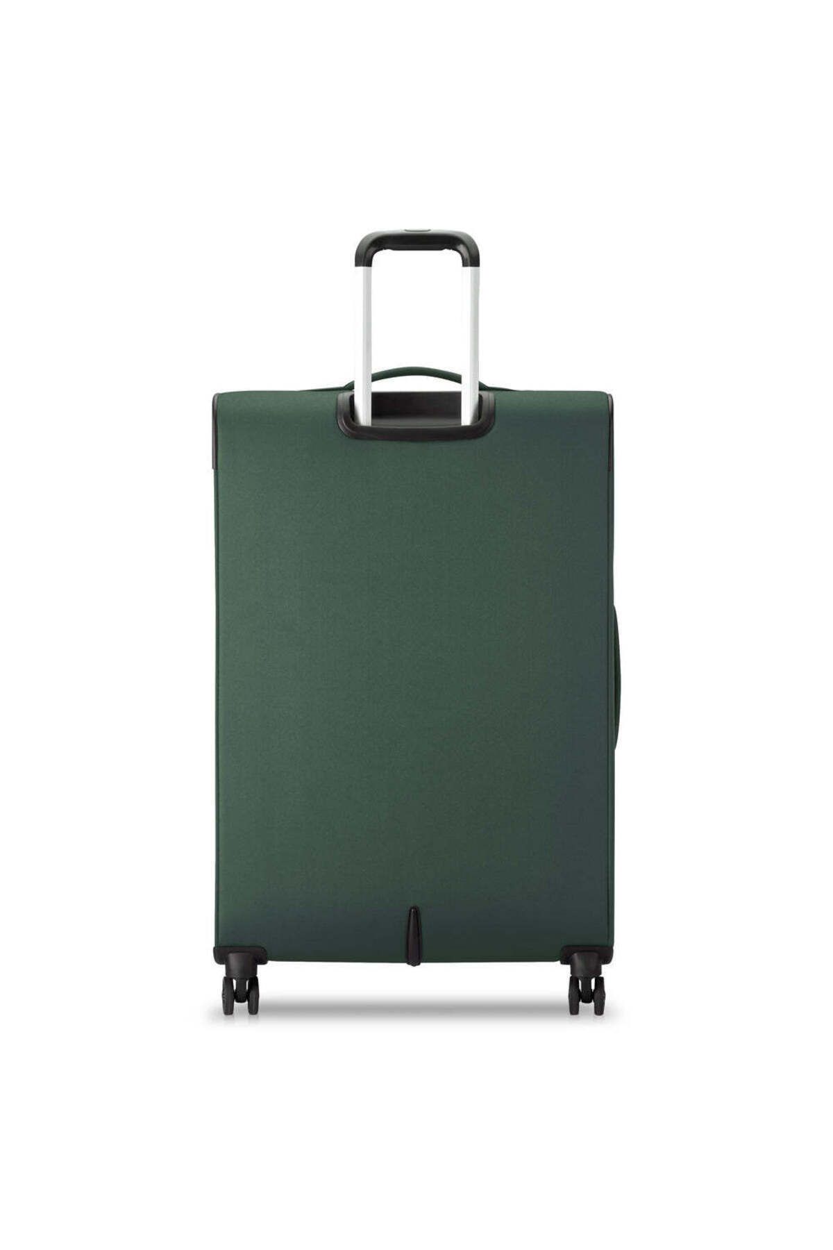 Delsey-Pin Up 6 Softcase 78cm Expandable 4 Double Wheel Check-In Luggage Trolley Green 6