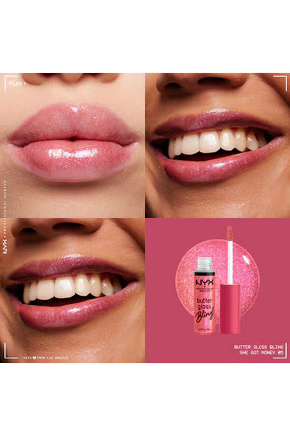 NYX-Butter Gloss Bling Shimmering Lip Gloss 05 She Got Money 3