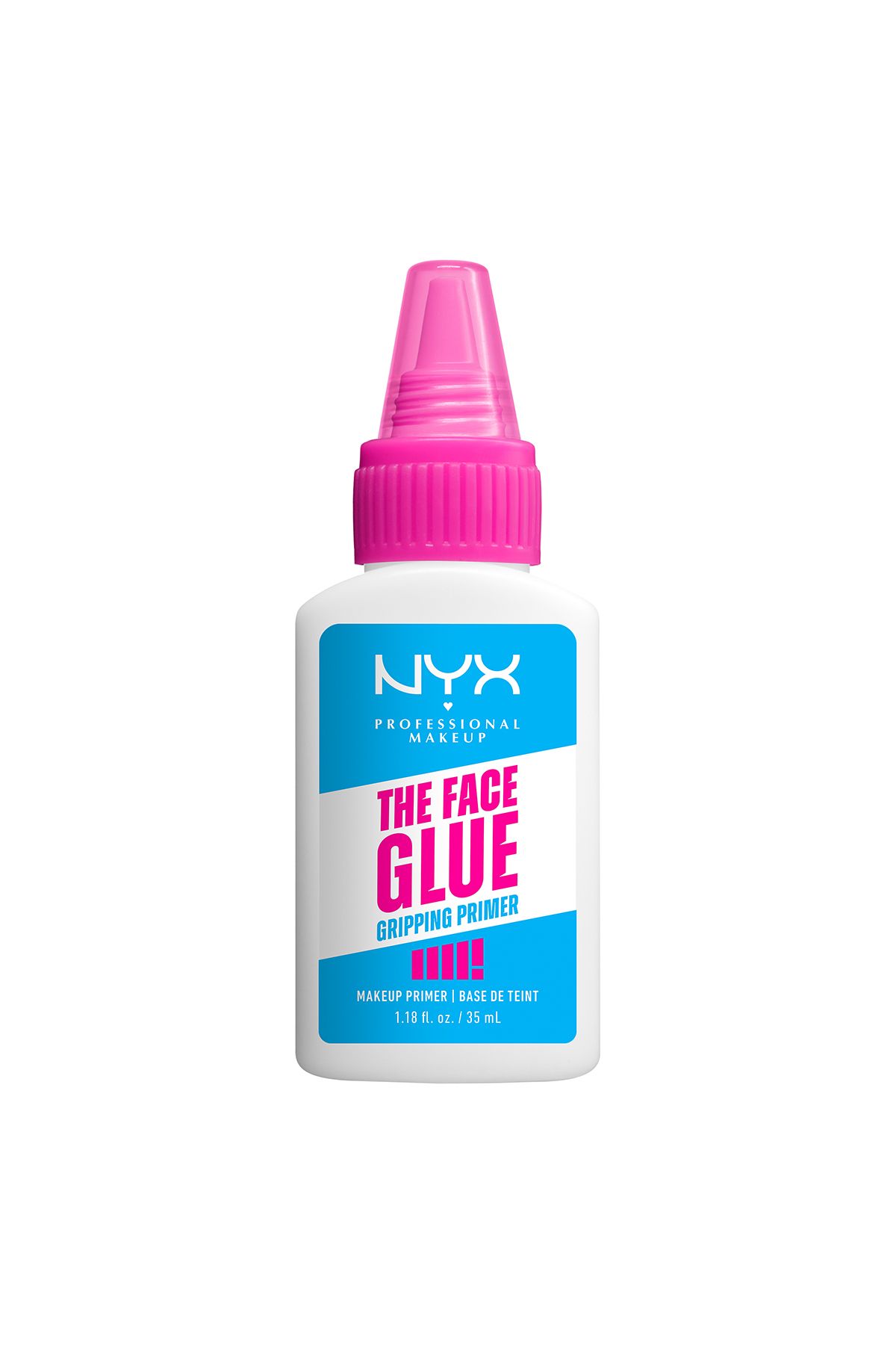 NYX Professional Makeup The Face Glue Primer, Gripping Primer, up to 24 hour hydration, makeup wear