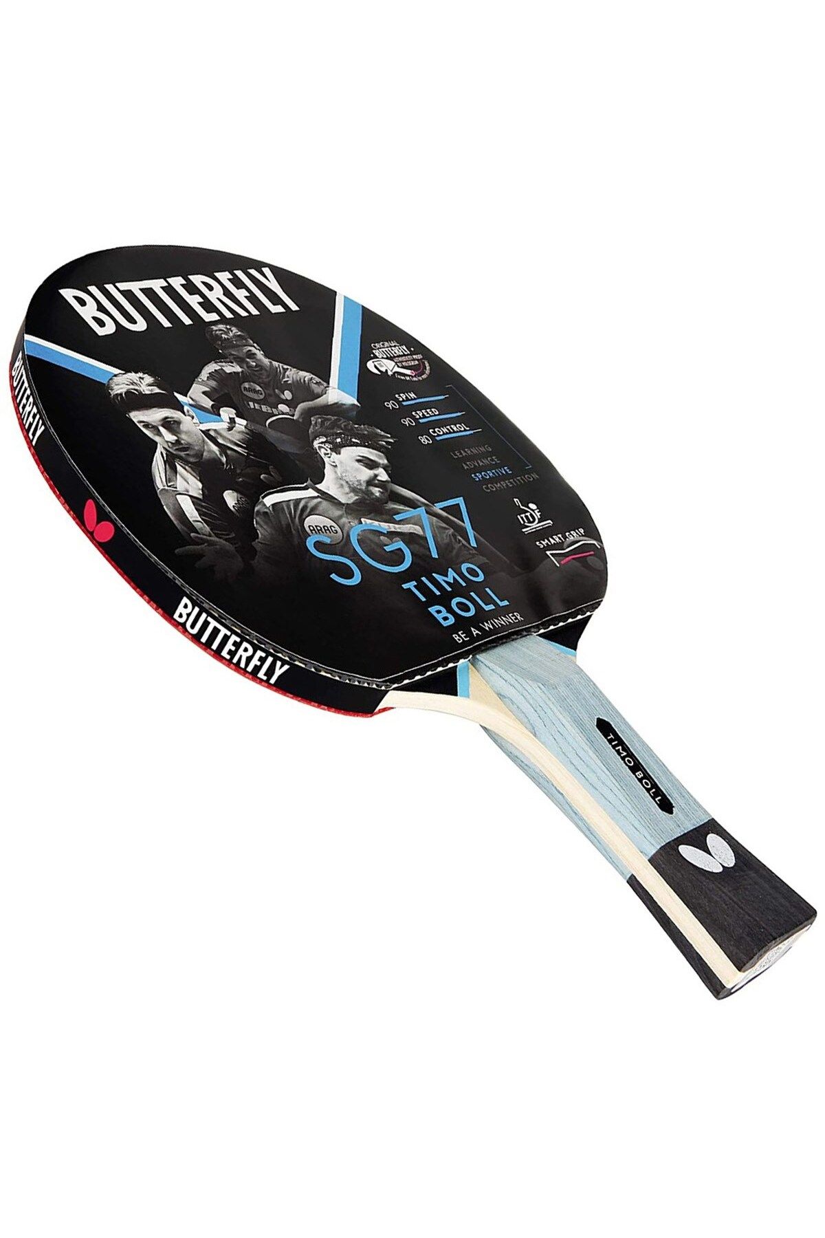راکت پینگ پنگ آبی تنیس روی میز SG77 85027S BUTTERFLY