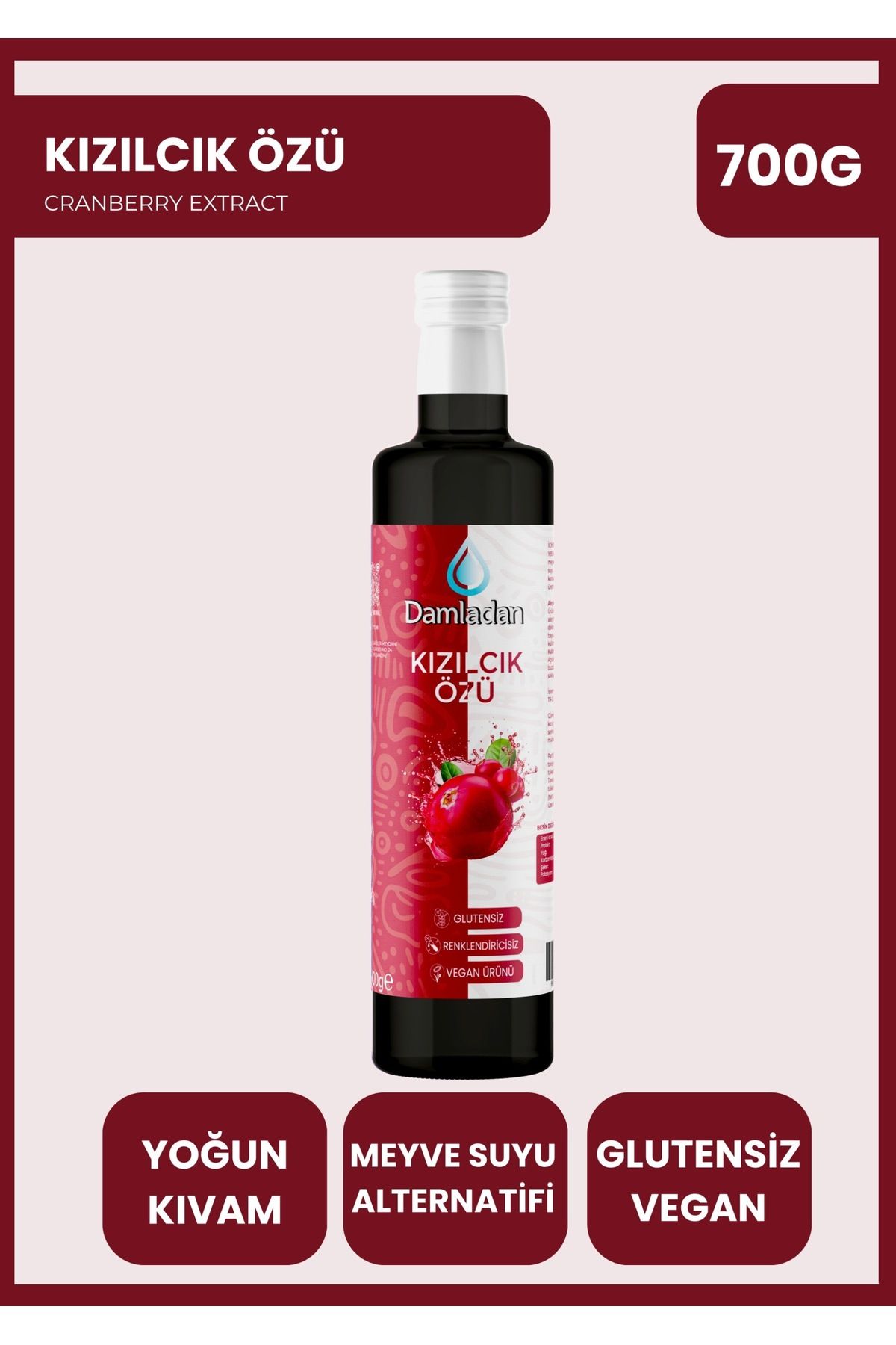 kızılcık özü 700 gr