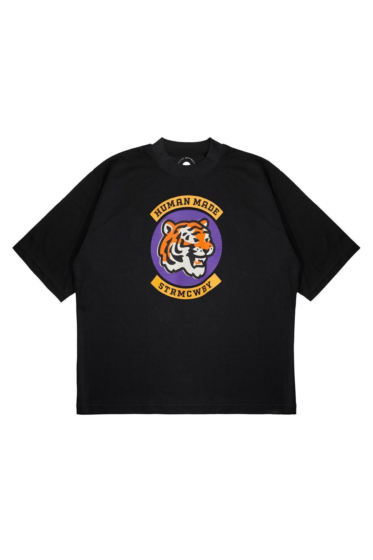 PURE EFFECT Tricou Unisex Oversize Din Țesătură Cu 2 Imprimeuri, Fabricat Uman Unisex - S