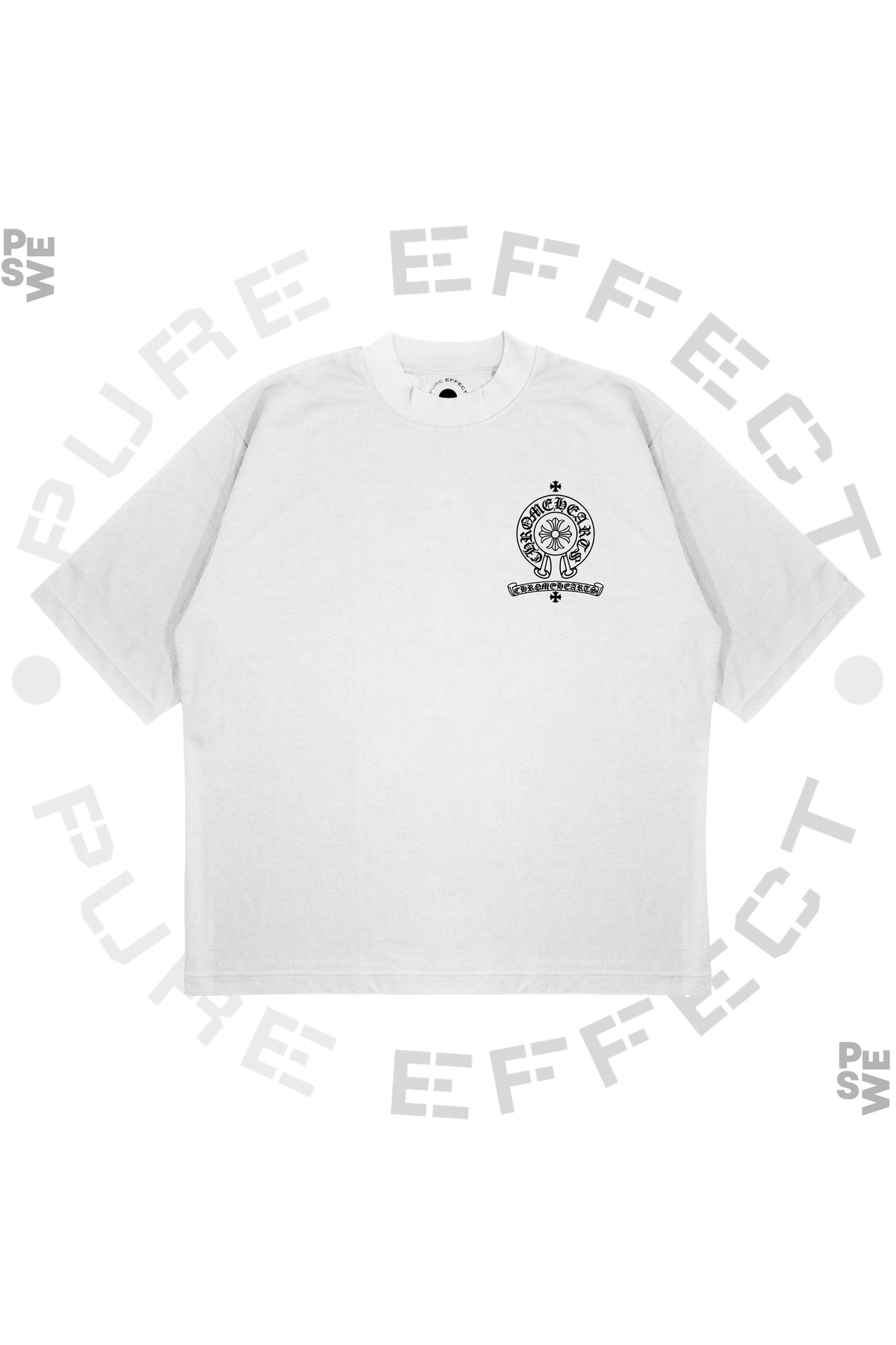 PURE EFFECT Unisex oversize Chrome Hearts négyzet alakú, nyomott mintás, boxy...