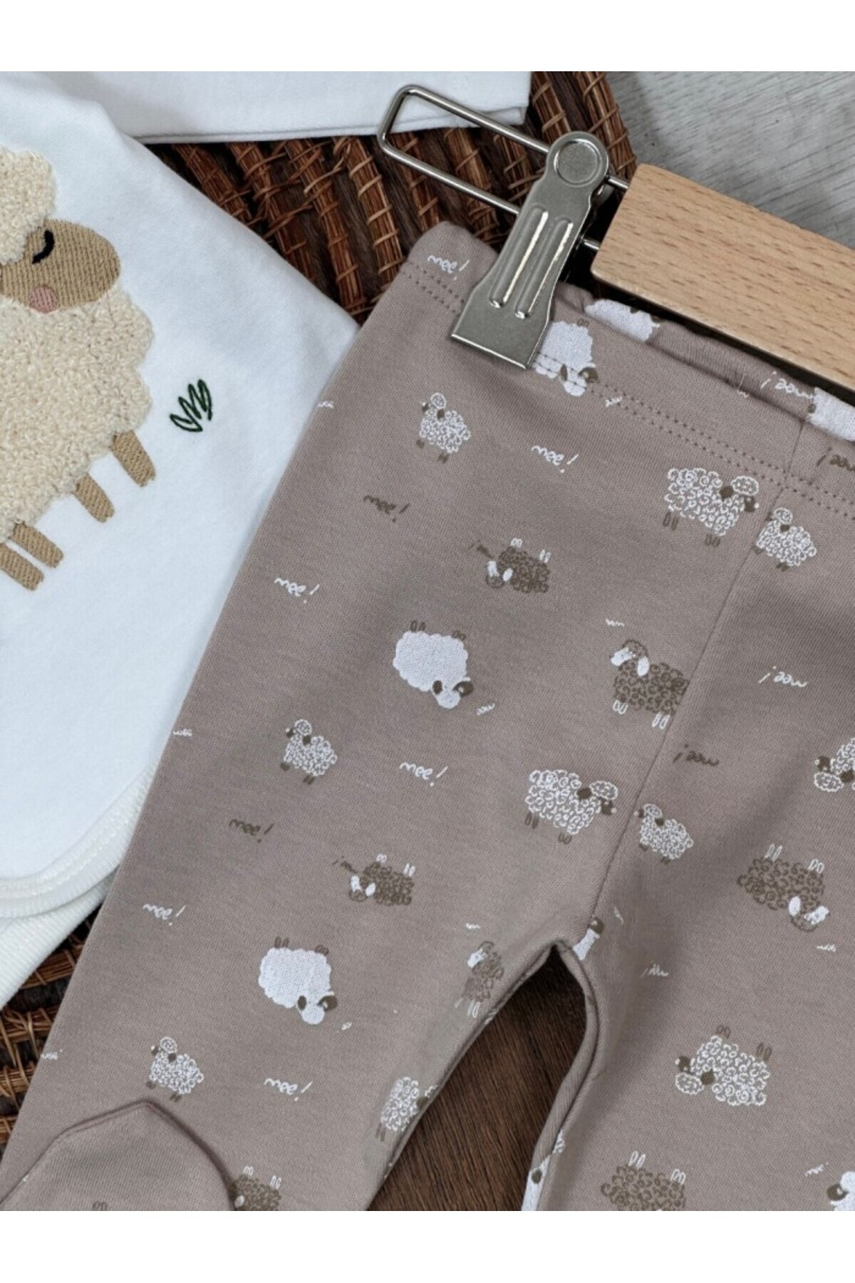 Kids Kingdom Organik Pamuklu Animal Nakışlı Yenidoğan 5li Hastane Çıkışı Seti CG355512 fotoğrafı 4 (önizleme)