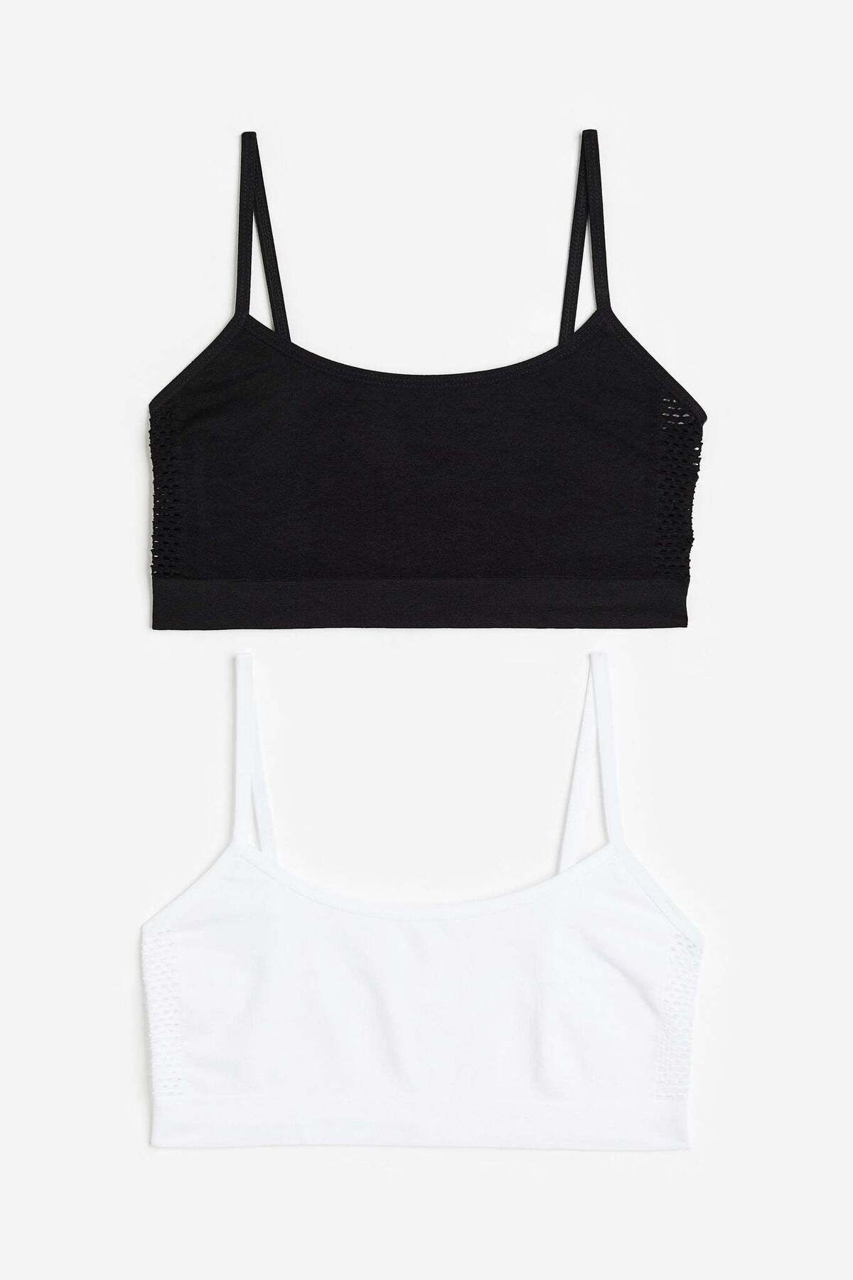 H&M-2-pack seamless jersey tops 2