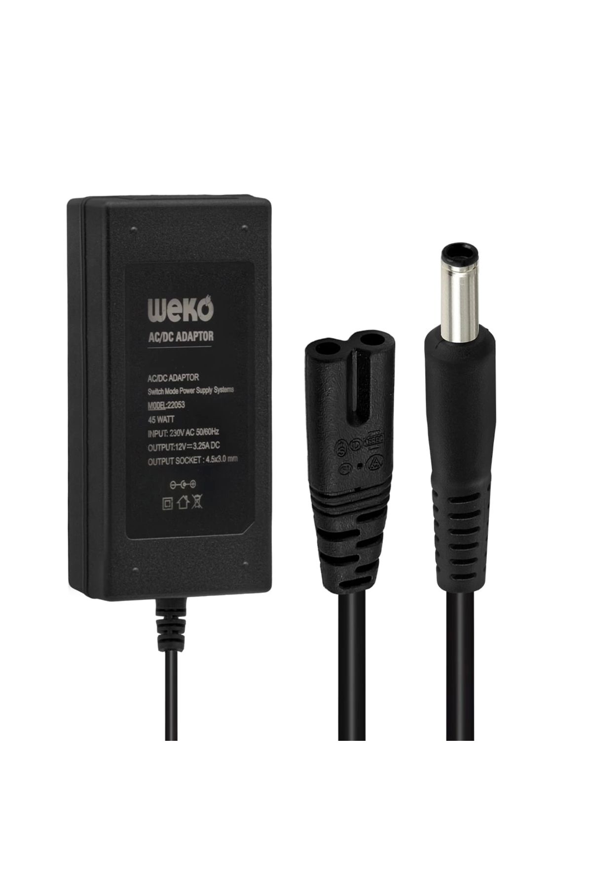 Miravm 12 Volt 3.25 Amper 4.5x3.0mm Uçlu Notebook Adaptör Yerli Üretim (4172)