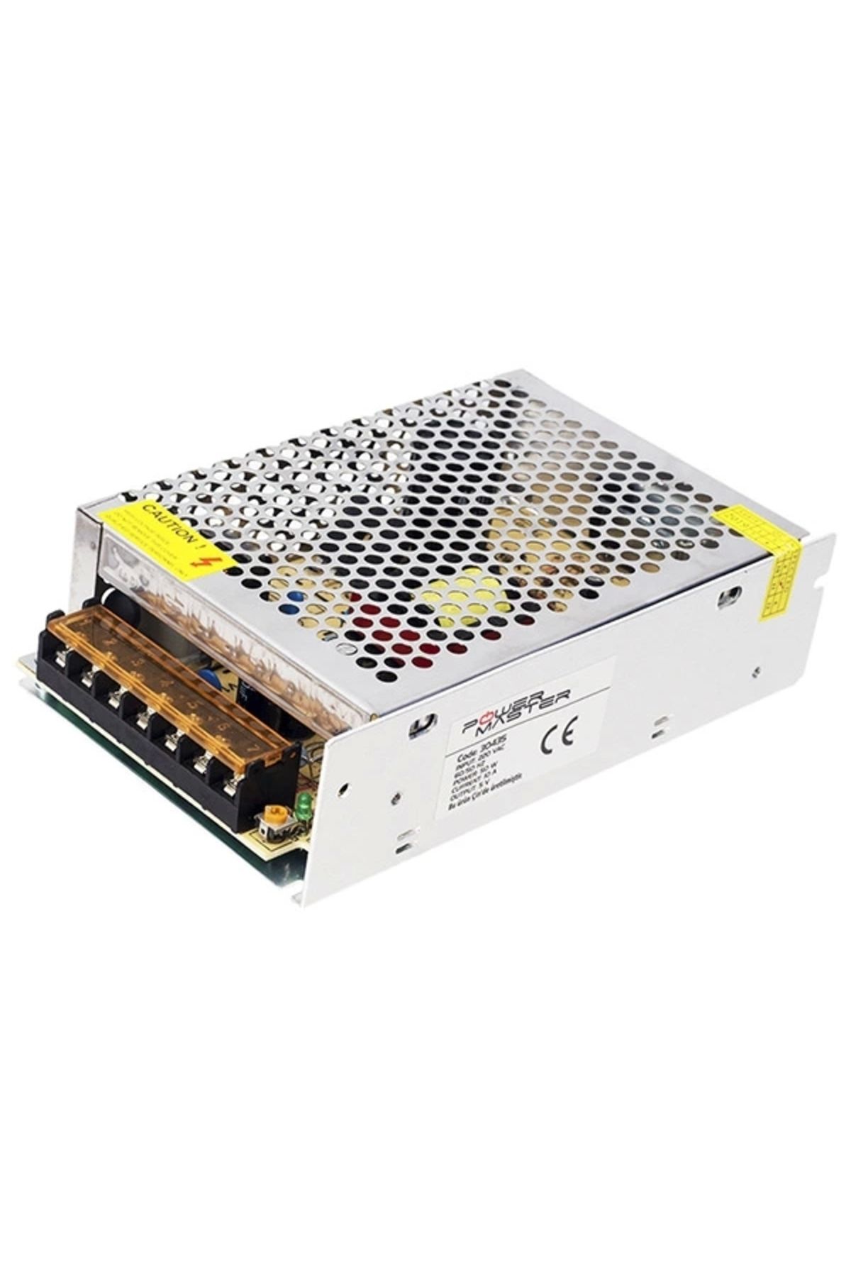 Miravm 5 Volt-10 Amper-50 Watt Metal Kalın Kasa Adaptör (p10 Panel Adaptörü) (4172)