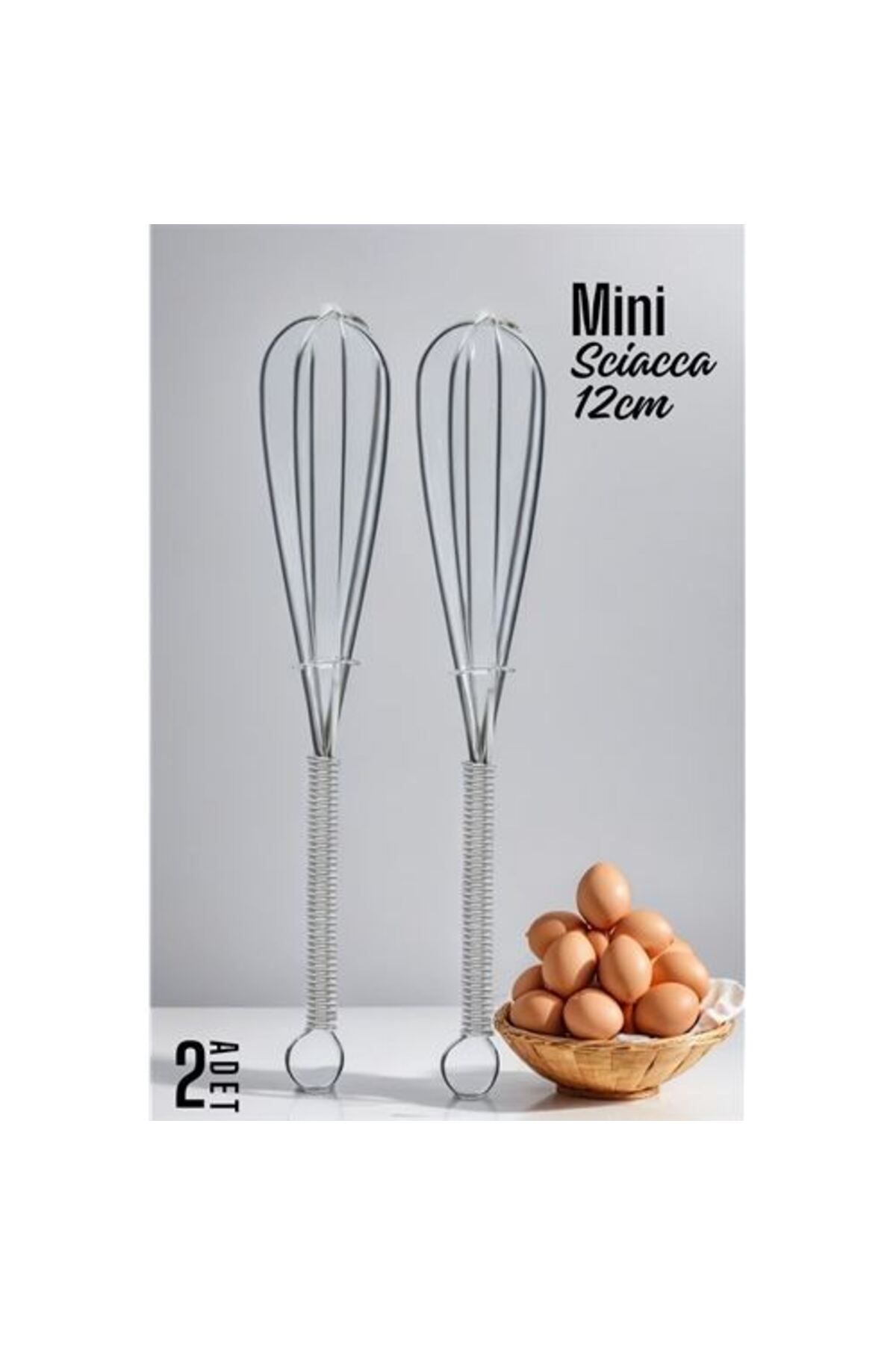 SAVA HOME COLLECTİON Sciacca Mini Çırpıcı Çelik 2 adet