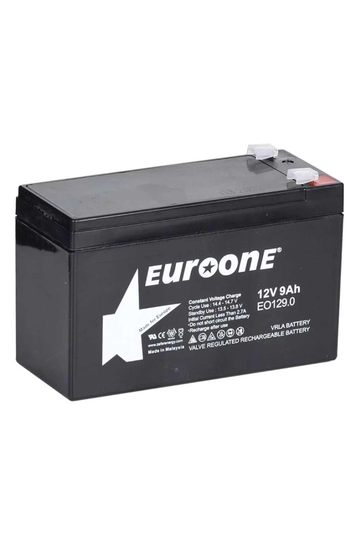 Miravm Euroone Eo-1212 12 Volt - 12 Amper Akü (151 X 98 X 95 Mm) (4172)